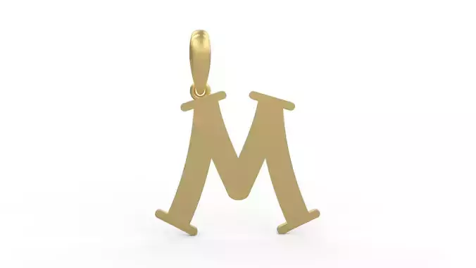 Initial Letters Pendant Bodihel M