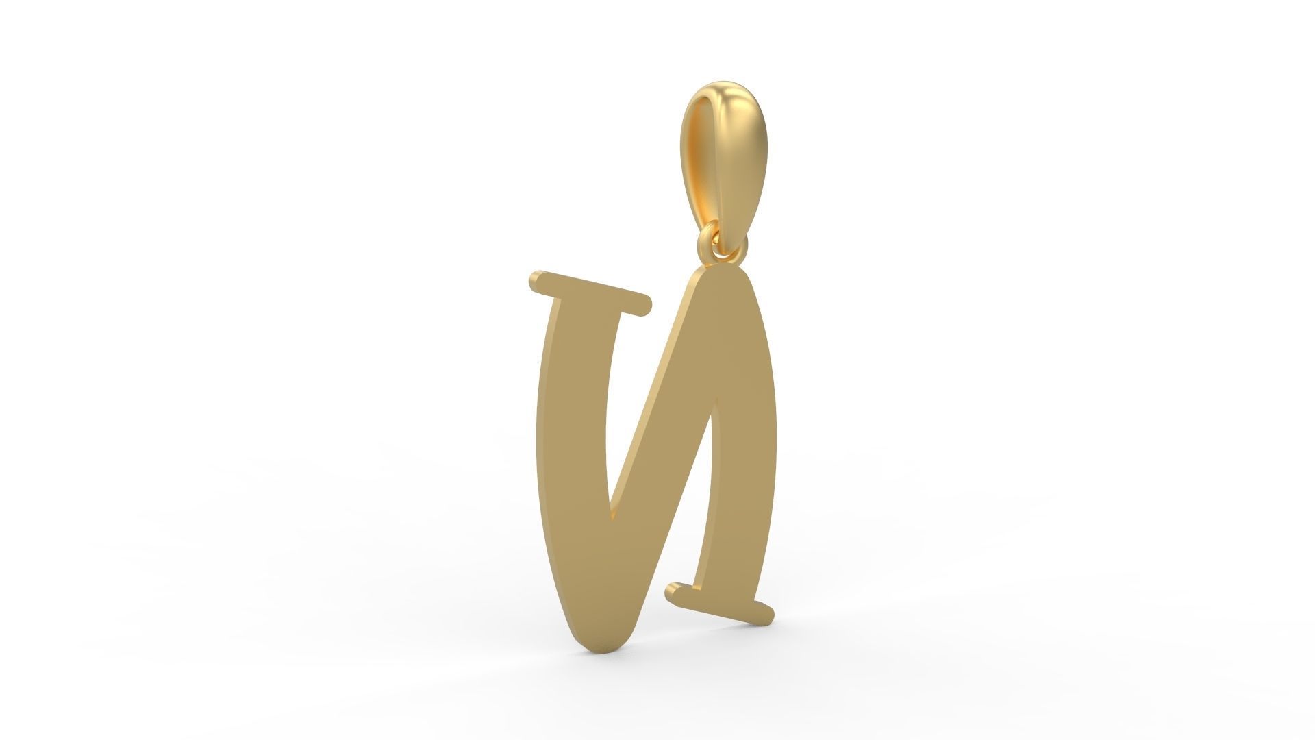 Initial Letters Pendant Bodihel N 3D print model_3