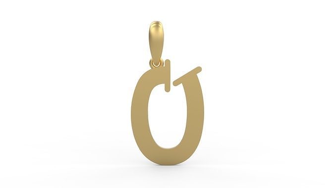 Initial Letters Pendant Bodihel O 3D print model