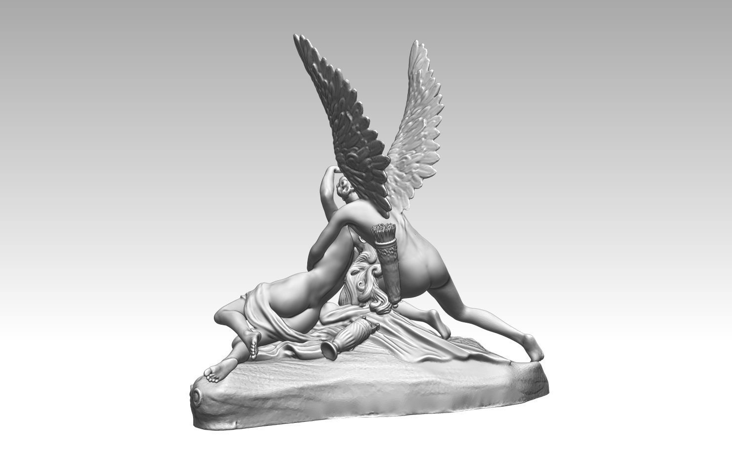 amore e psyche by CANOVA 3D print model_6