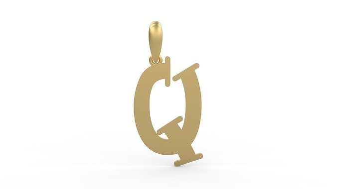 Initial Letters Pendant Bodihel Q 3D print model