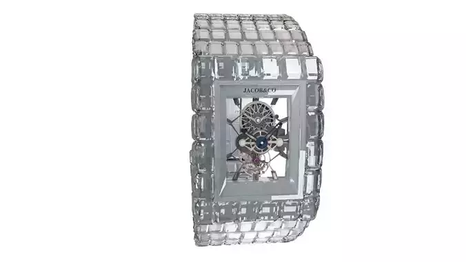 Jacob and co Billionaire watch Low-poly 3D model