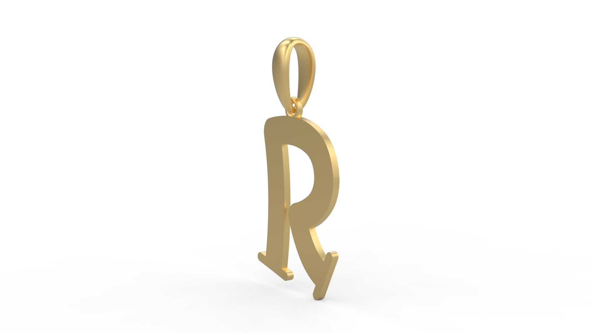 Initial Letters Pendant Bodihel R 3D print model_1