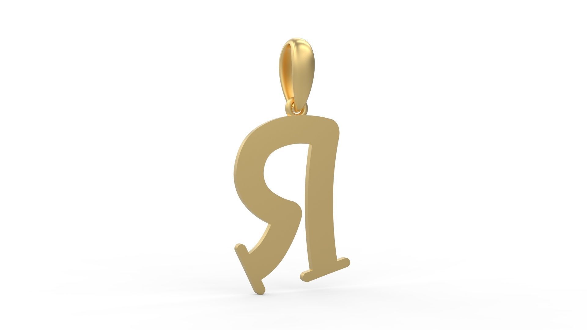 Initial Letters Pendant Bodihel R 3D print model_3
