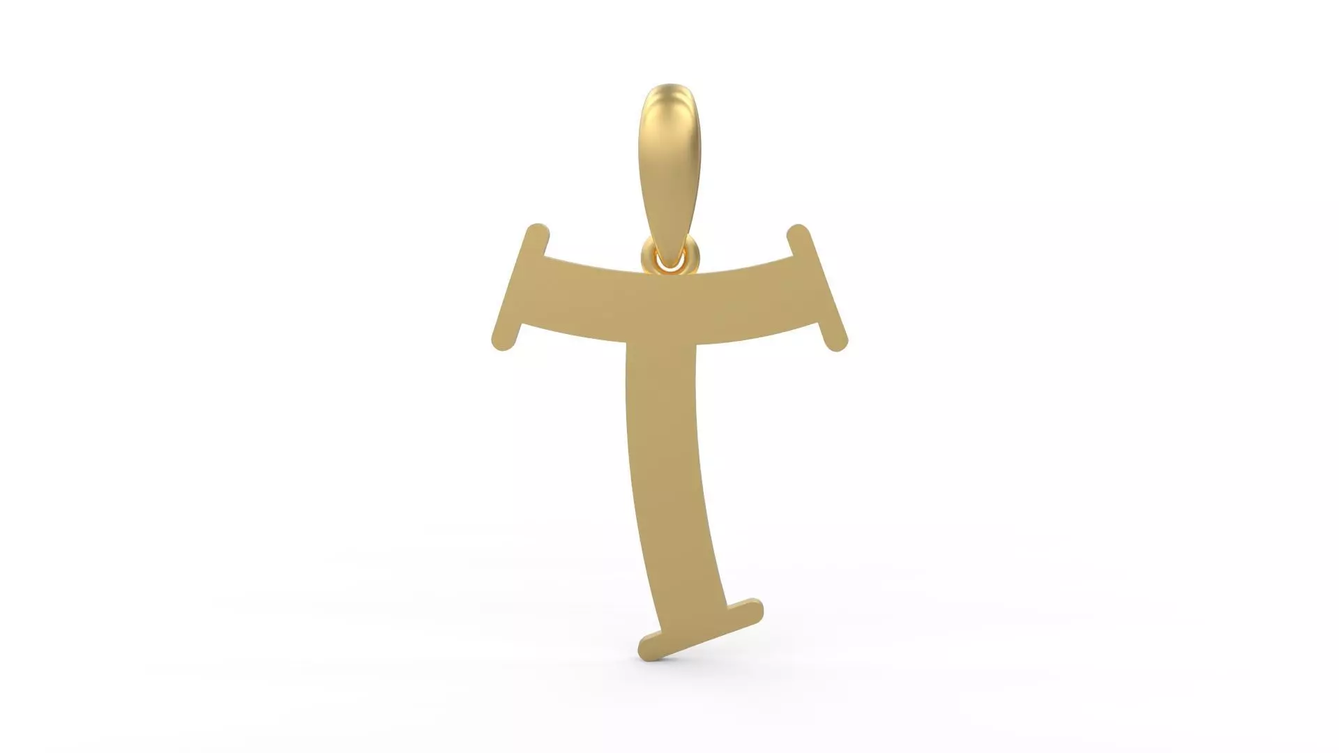 Initial Letters Pendant Bodihel T 3D print model_0