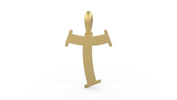 Initial Letters Pendant Bodihel T 3D print model