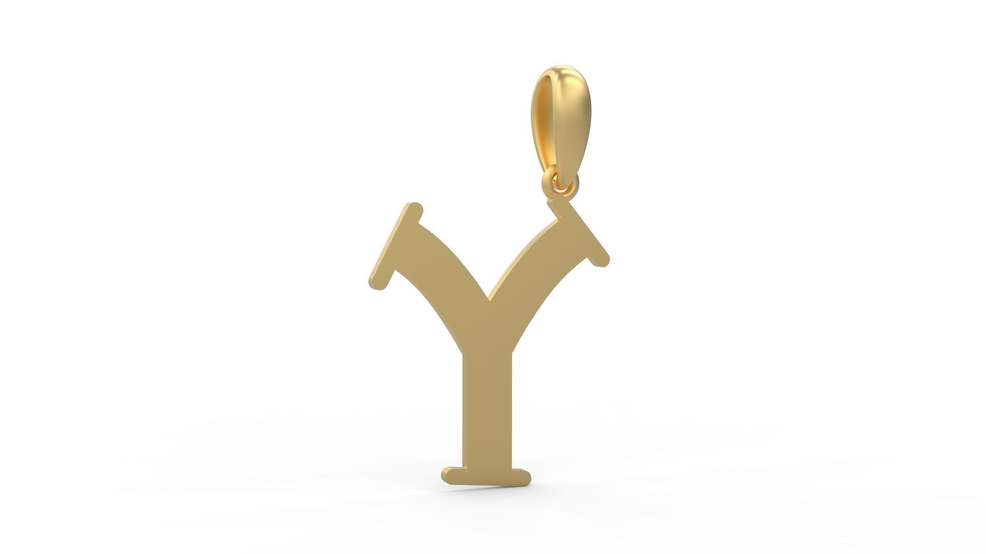 Initial Letters Pendant Bodihel Y 3D print model_6