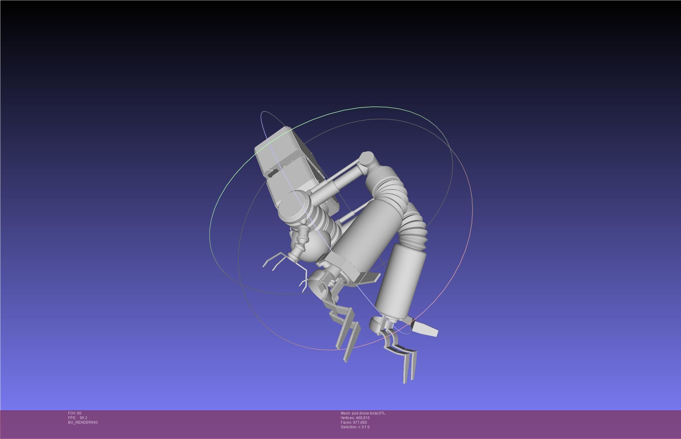 Nier Automata Pod 042 Drone Body 3D print model_11