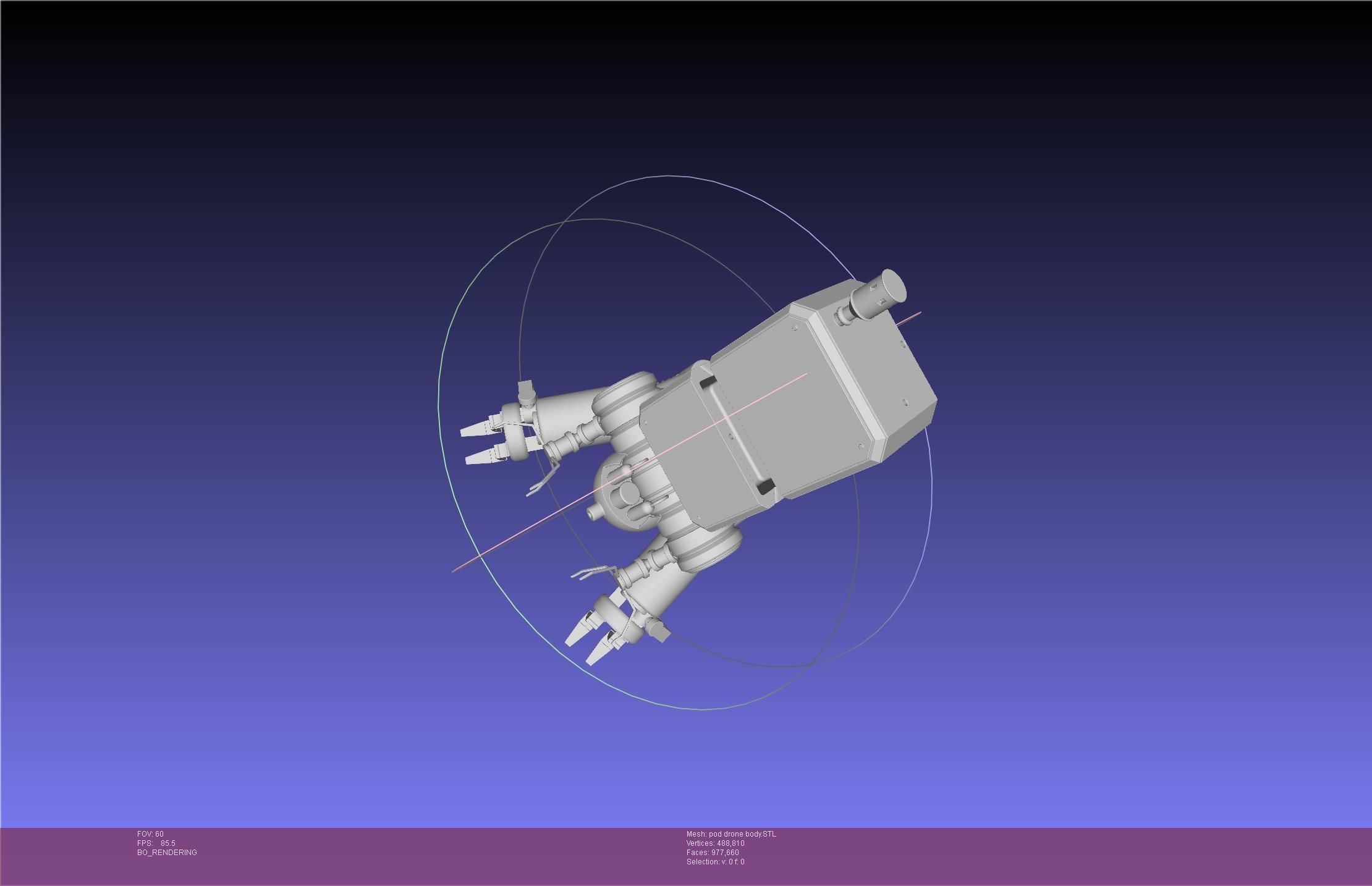 Nier Automata Pod 042 Drone Body 3D print model_7