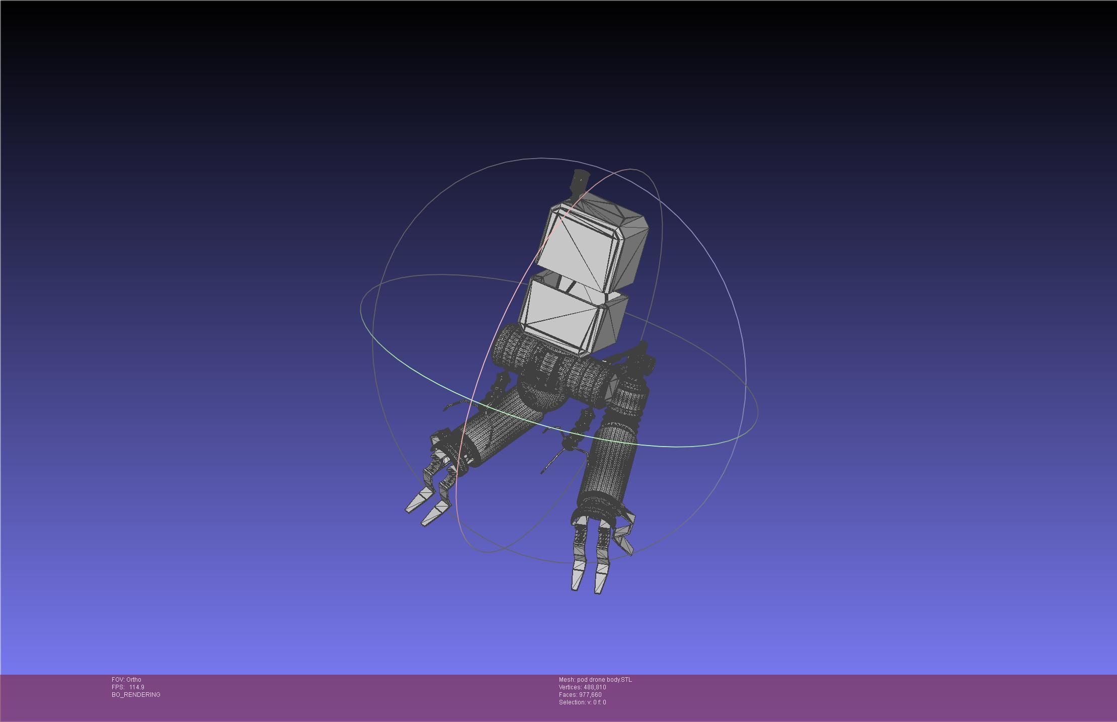 Nier Automata Pod 042 Drone Body 3D print model_29