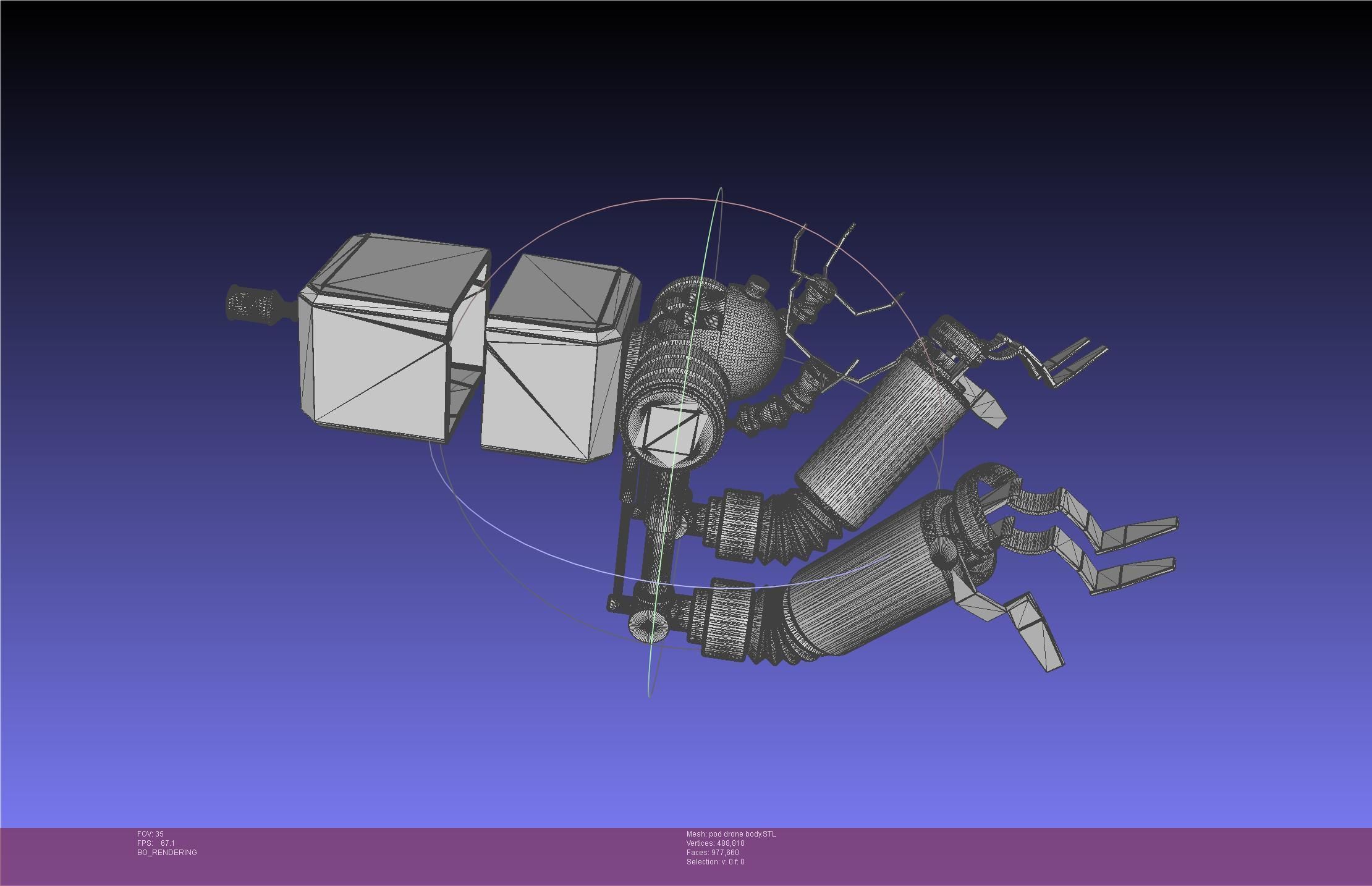 Nier Automata Pod 042 Drone Body 3D print model_43