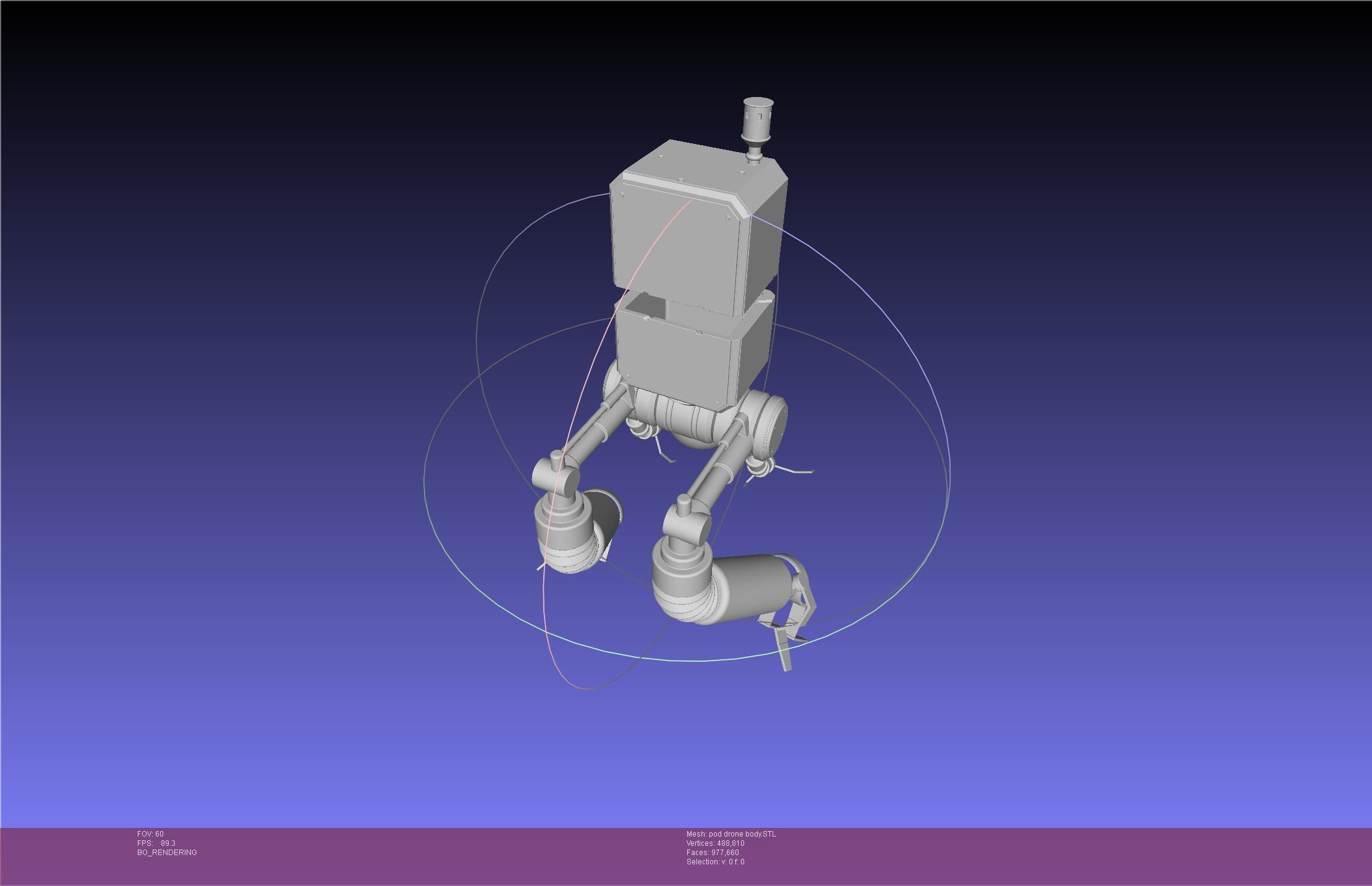 Nier Automata Pod 042 Drone Body 3D print model_4