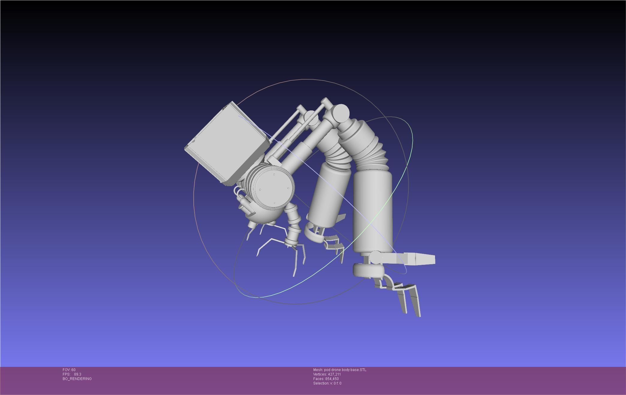 Nier Automata Pod 042 Drone Body 3D print model_85