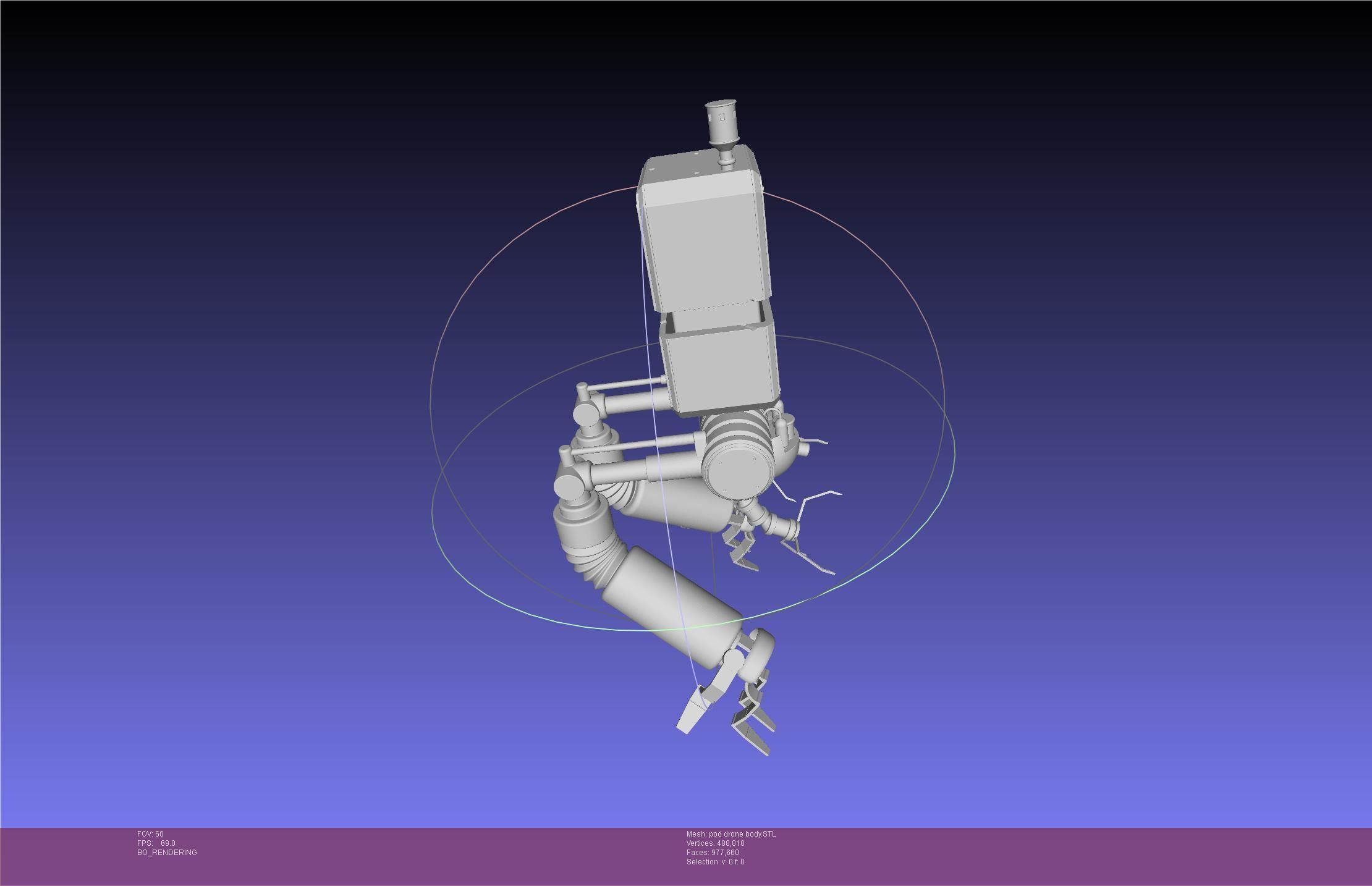 Nier Automata Pod 042 Drone Body 3D print model_3