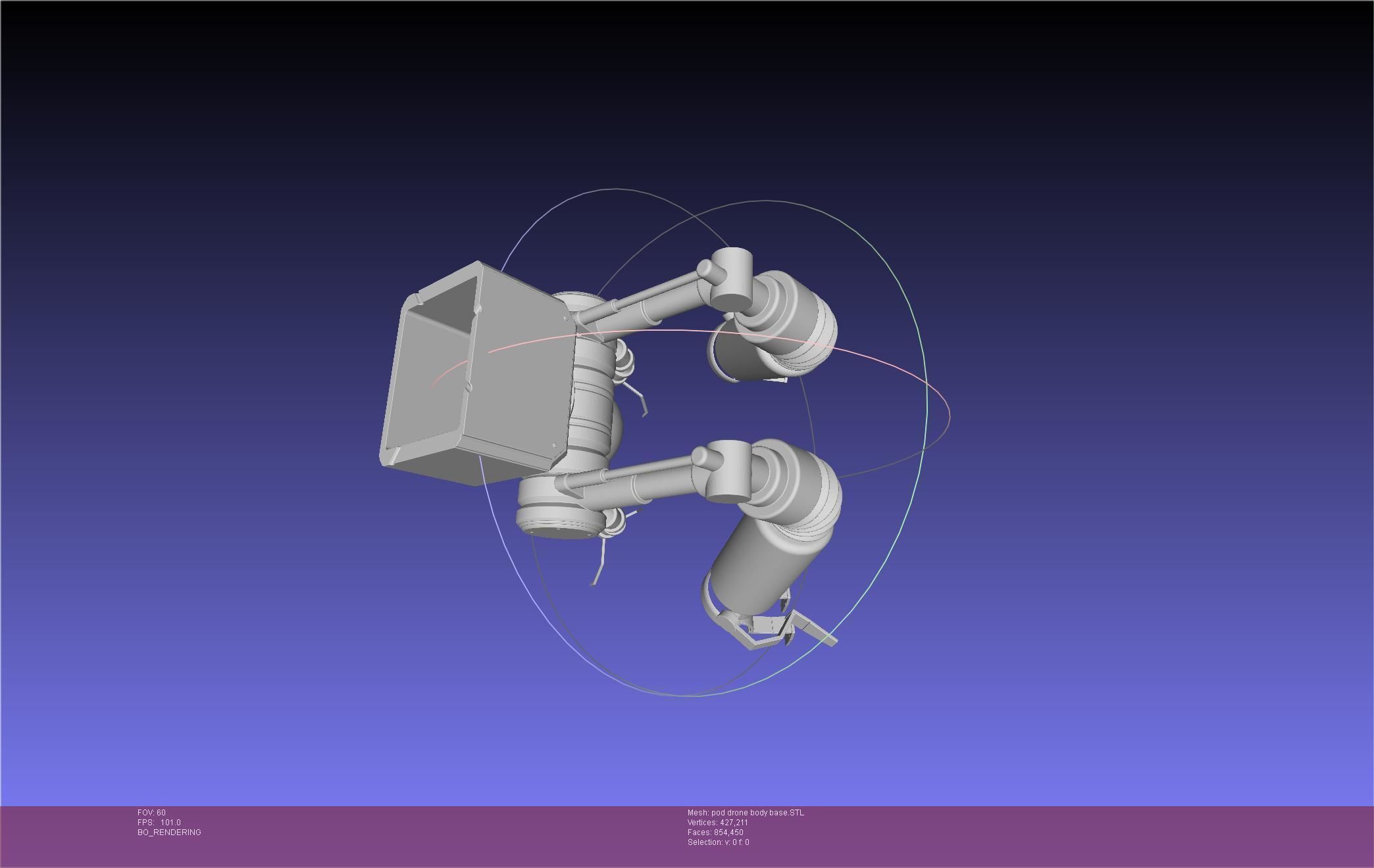 Nier Automata Pod 042 Drone Body 3D print model_86