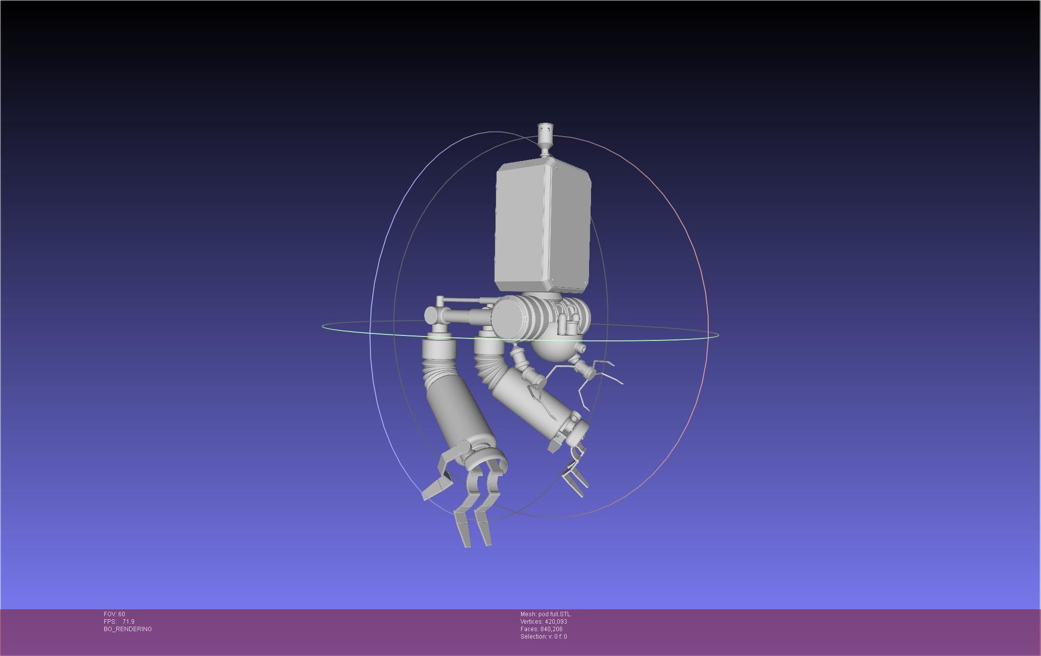 Nier Automata Pod 042 Drone Body 3D print model_46