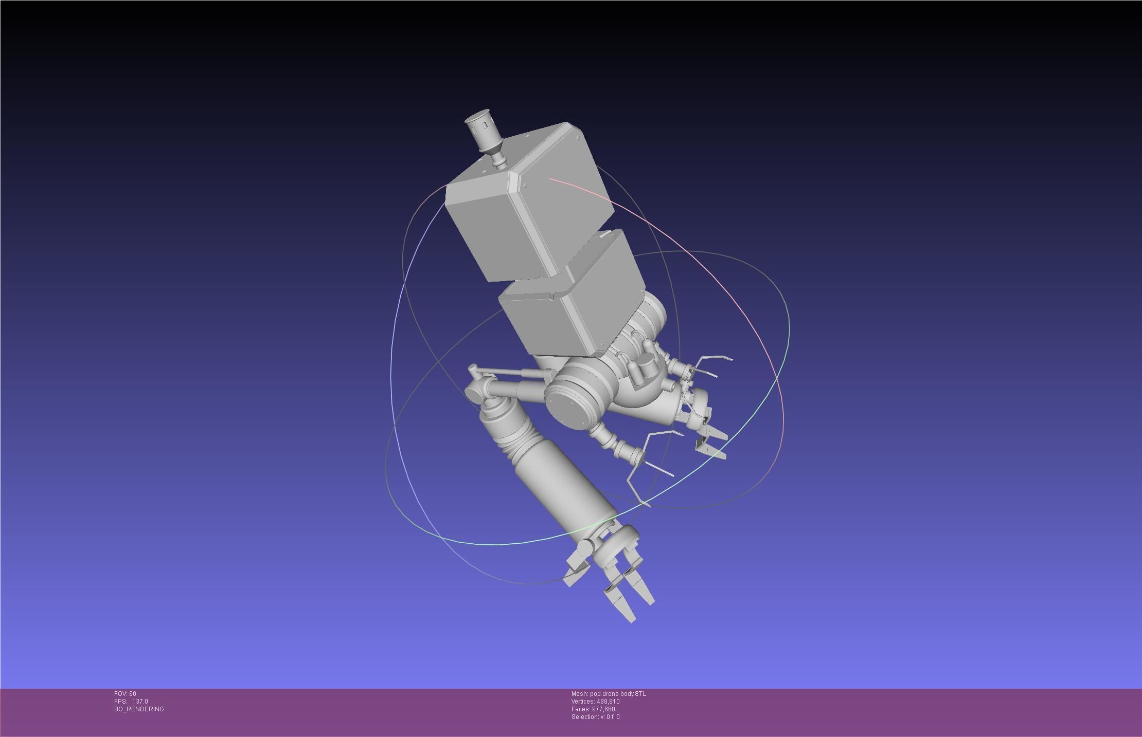 Nier Automata Pod 042 Drone Body 3D print model_2