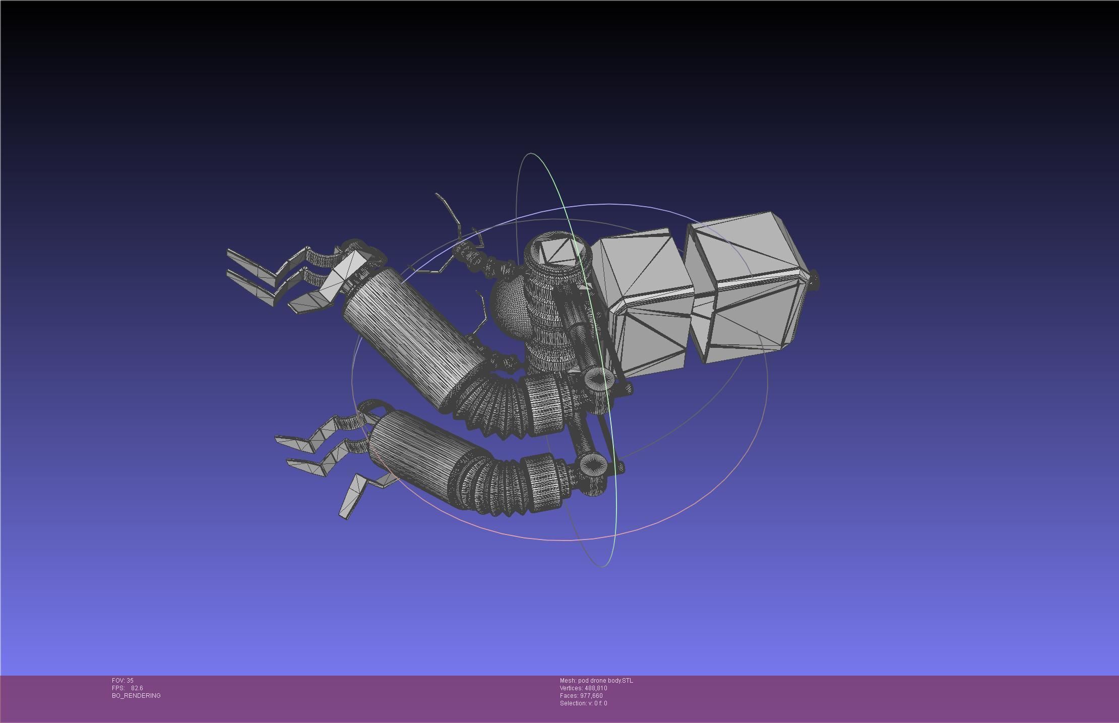 Nier Automata Pod 042 Drone Body 3D print model_35