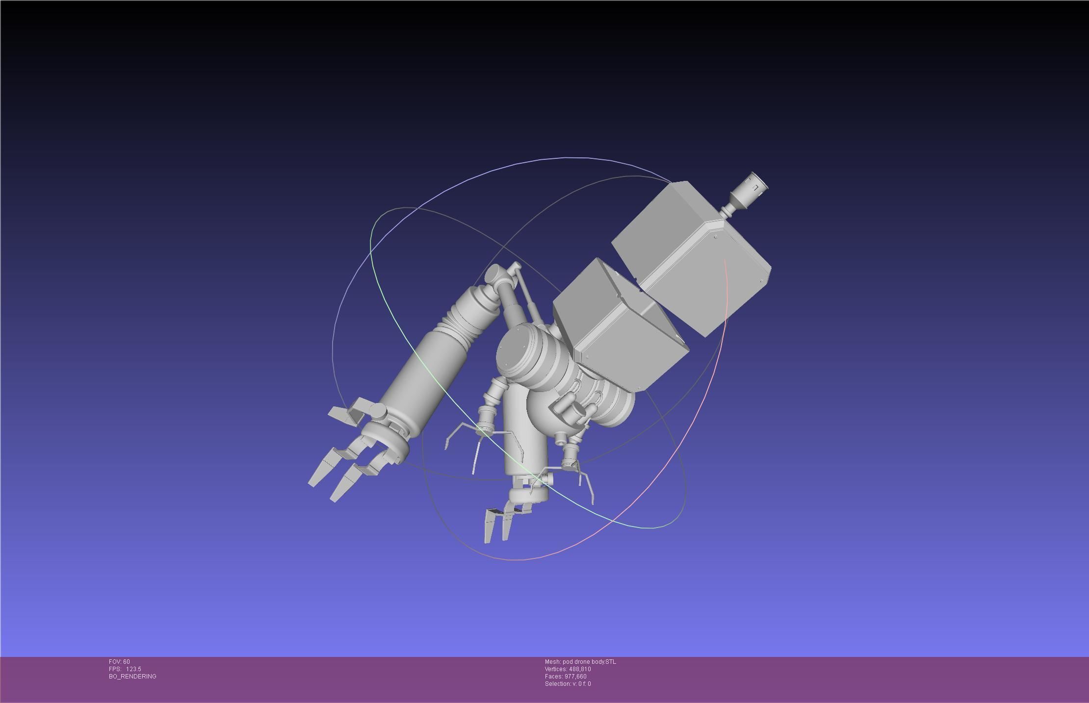 Nier Automata Pod 042 Drone Body 3D print model_8
