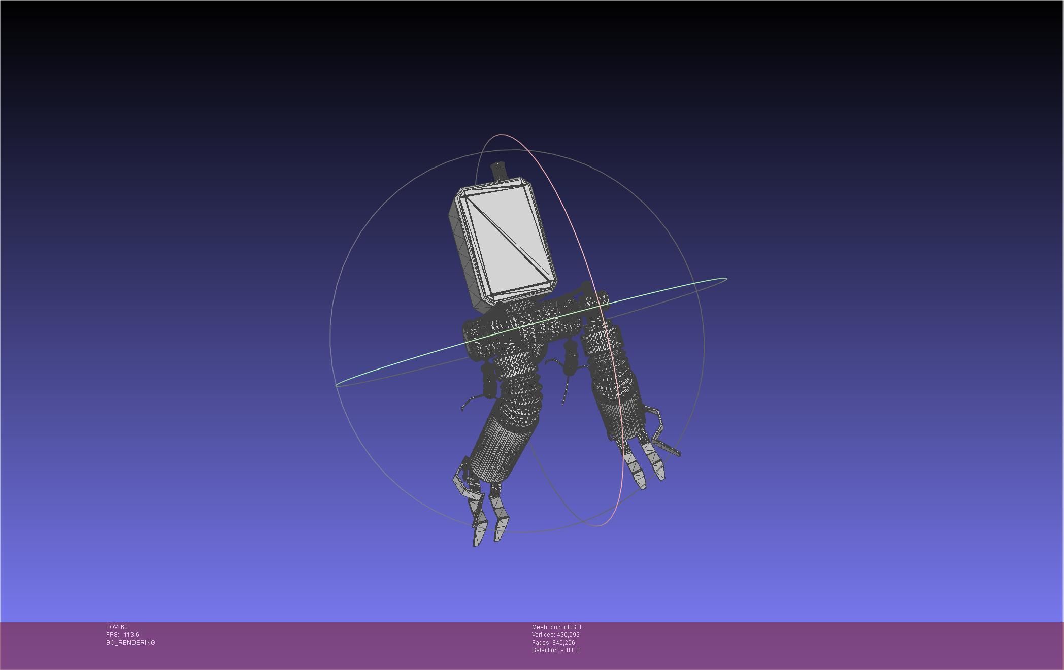 Nier Automata Pod 042 Drone Body 3D print model_61