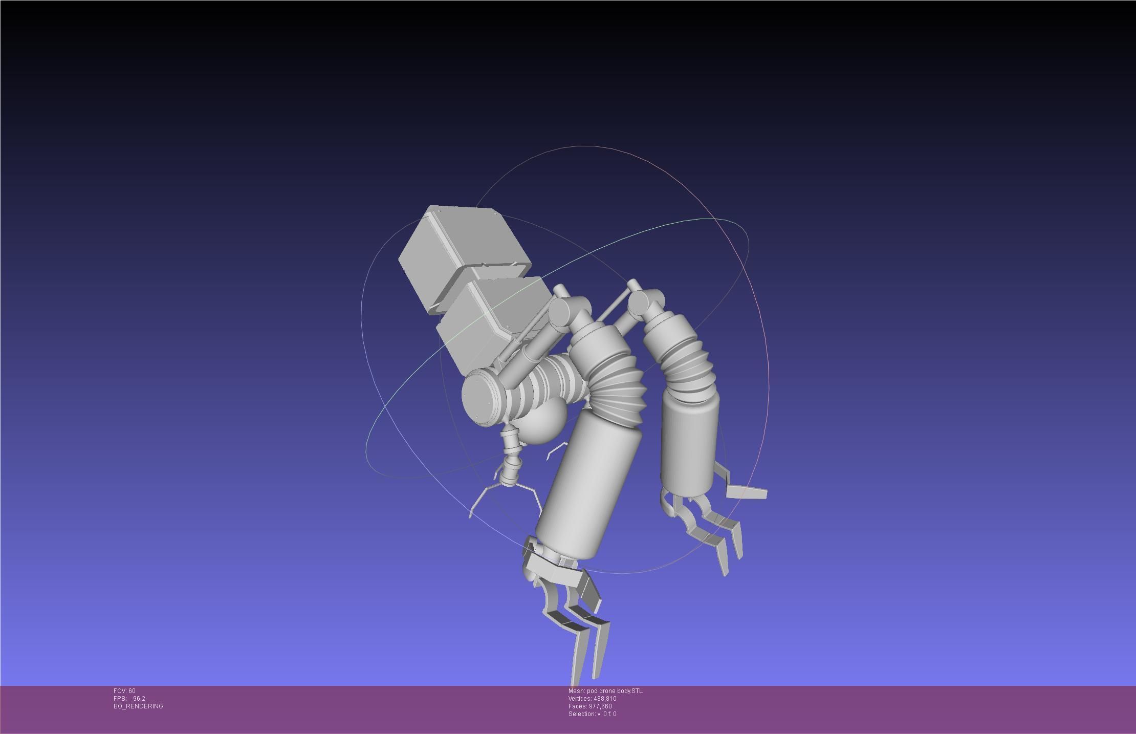 Nier Automata Pod 042 Drone Body 3D print model_10