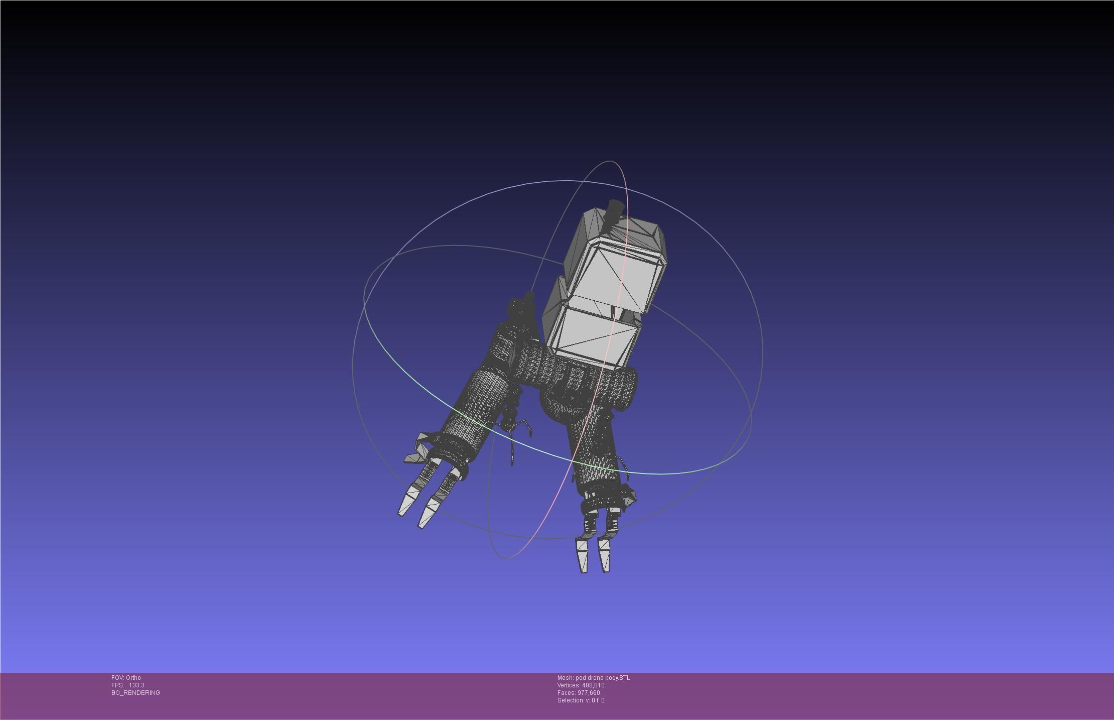 Nier Automata Pod 042 Drone Body 3D print model_28