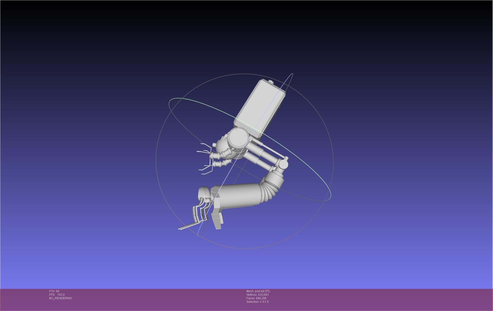 Nier Automata Pod 042 Drone Body 3D print model_50