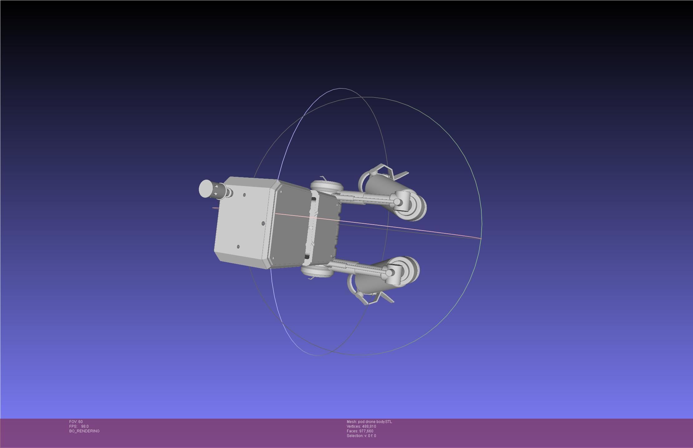 Nier Automata Pod 042 Drone Body 3D print model_17