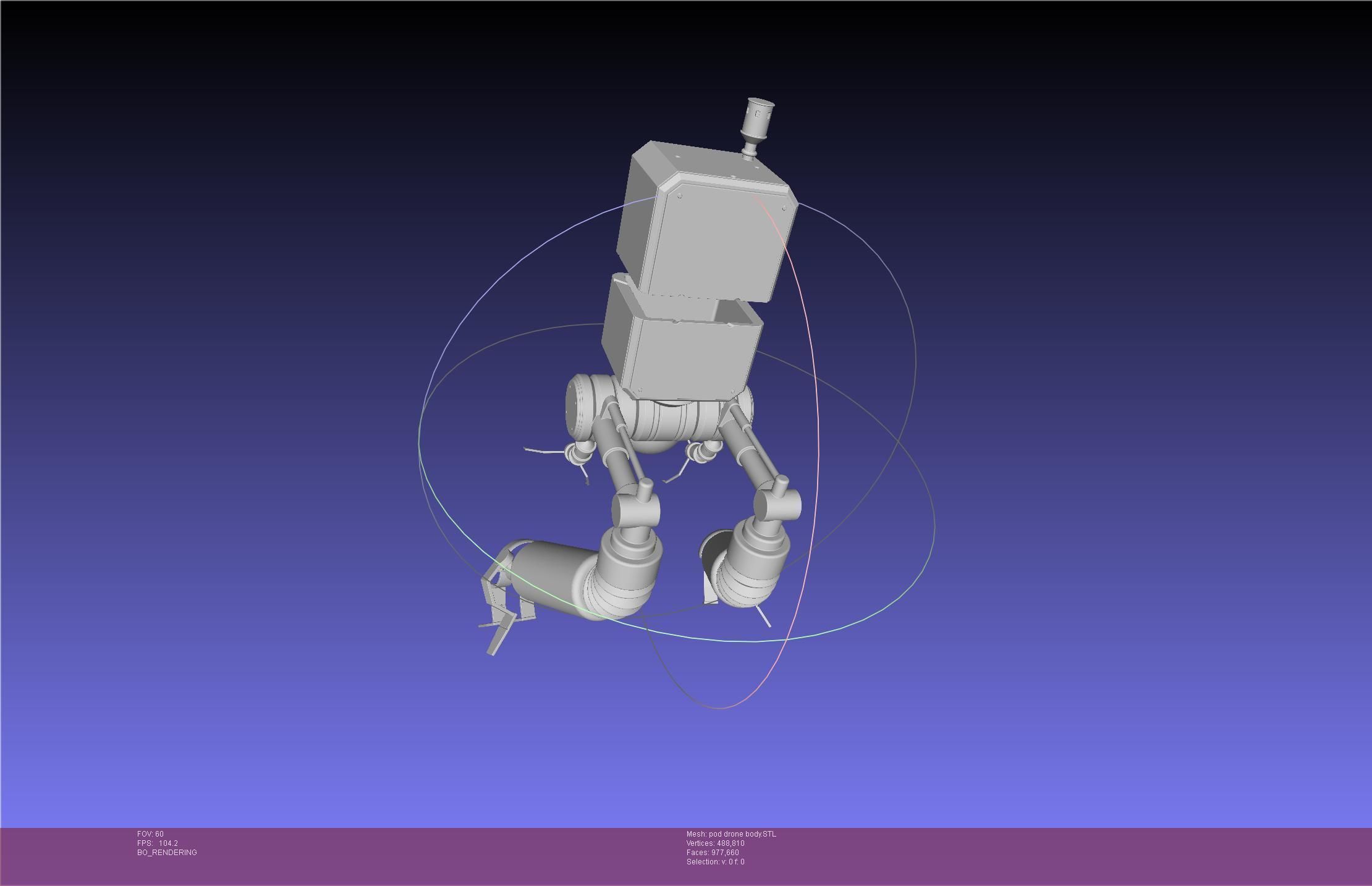 Nier Automata Pod 042 Drone Body 3D print model_5