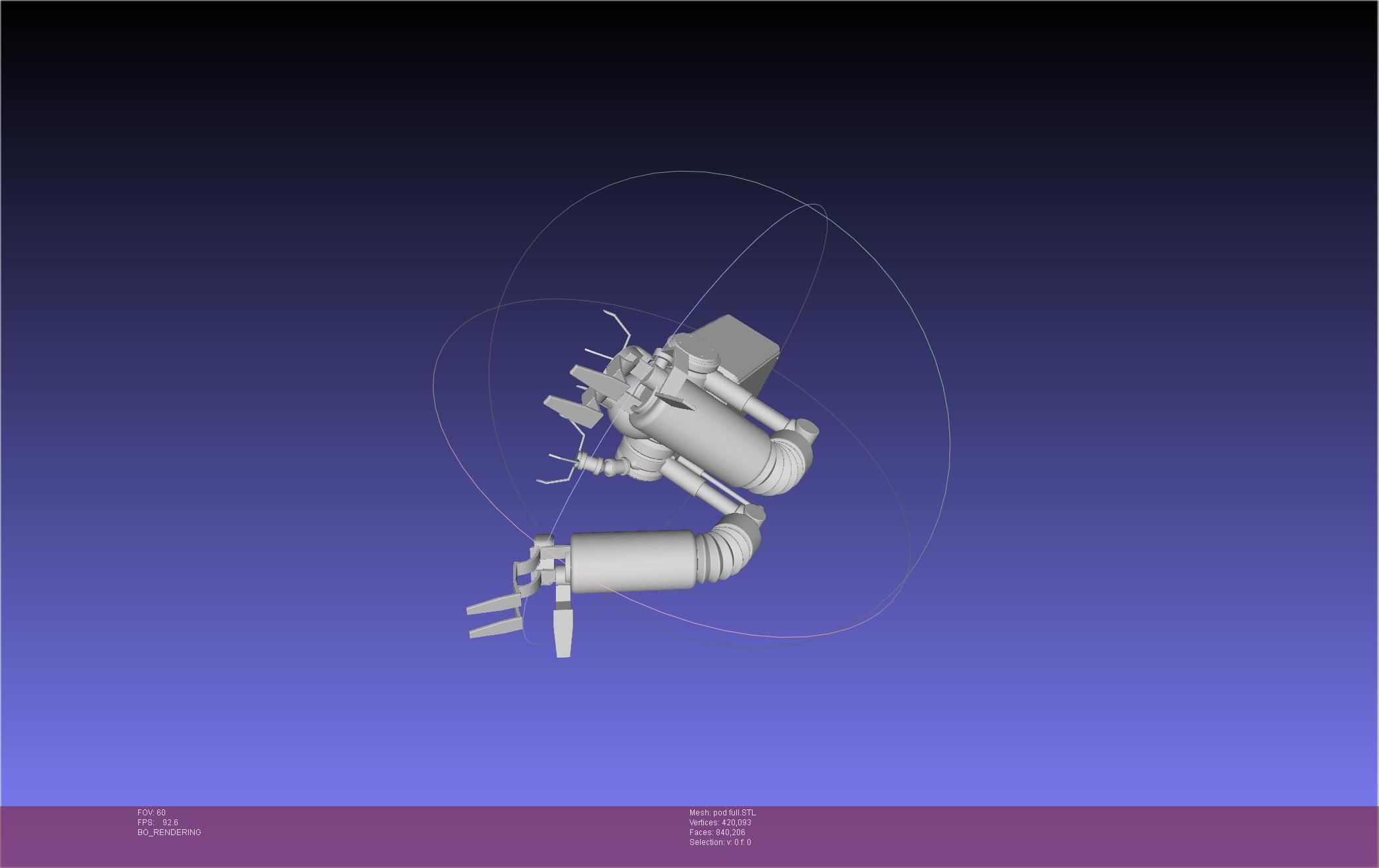 Nier Automata Pod 042 Drone Body 3D print model_51