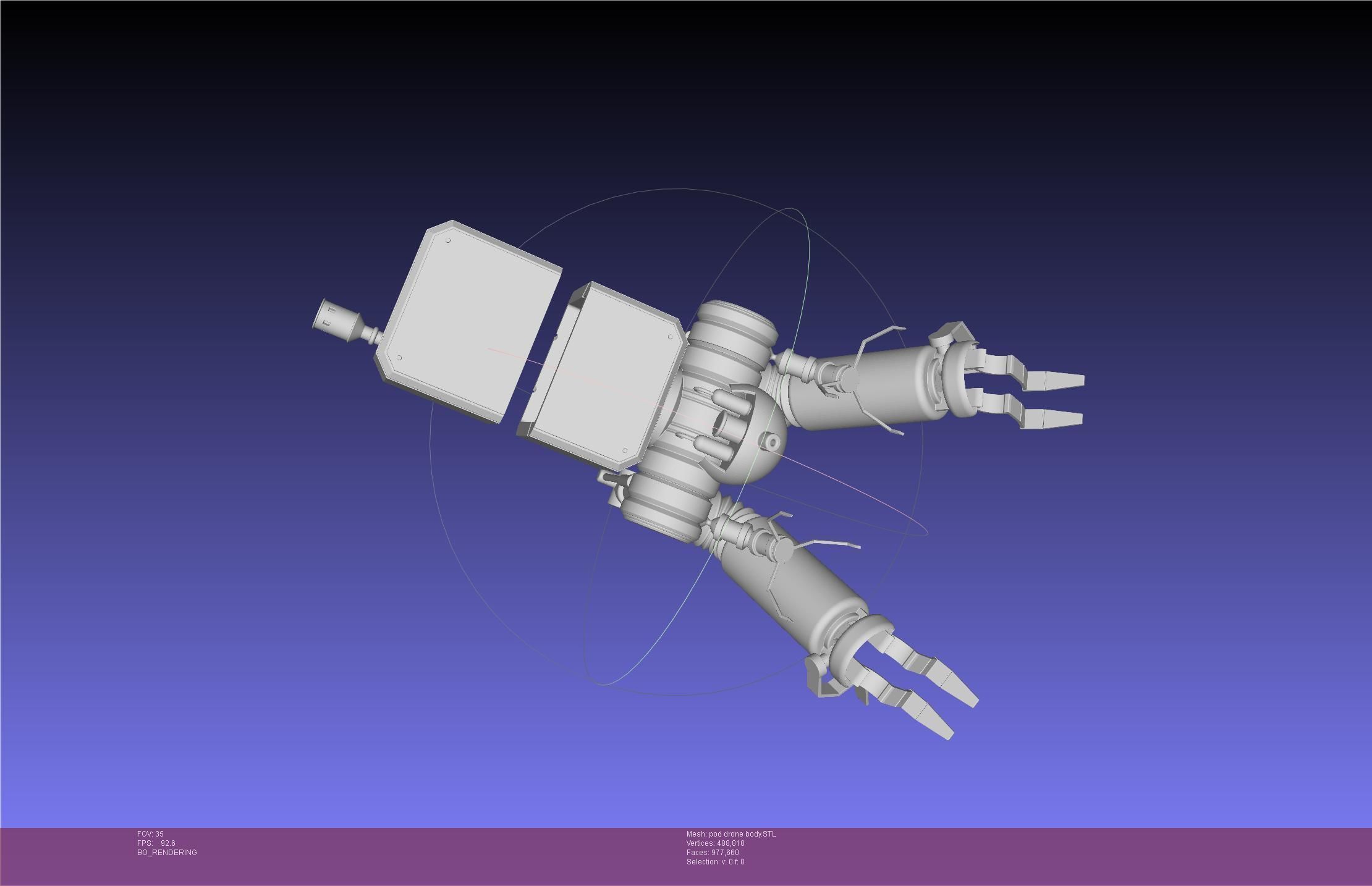 Nier Automata Pod 042 Drone Body 3D print model_41