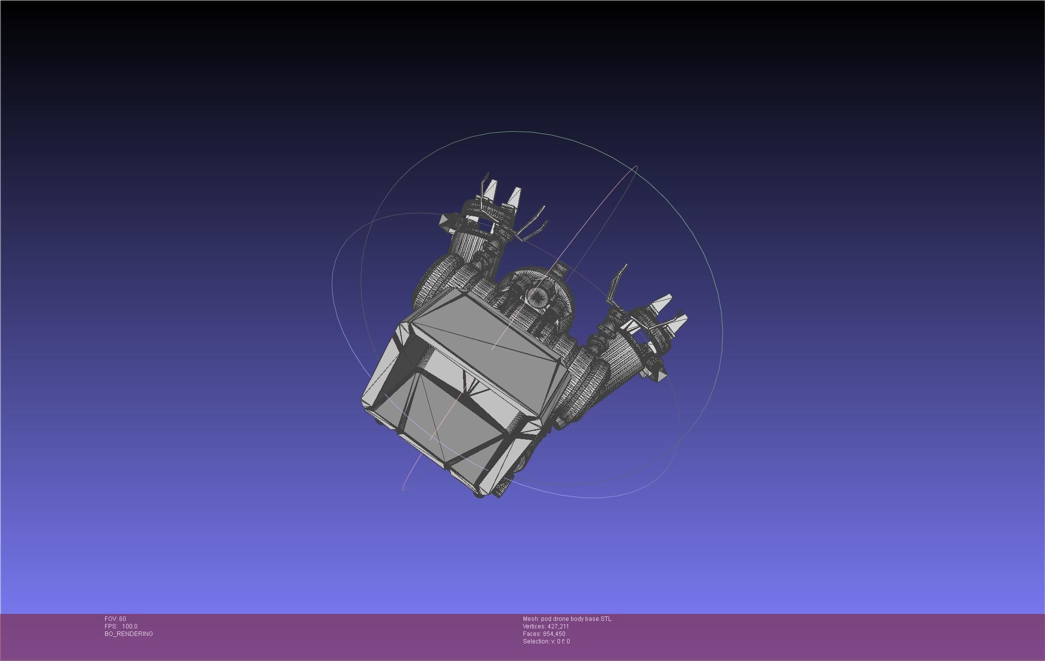 Nier Automata Pod 042 Drone Body 3D print model_94