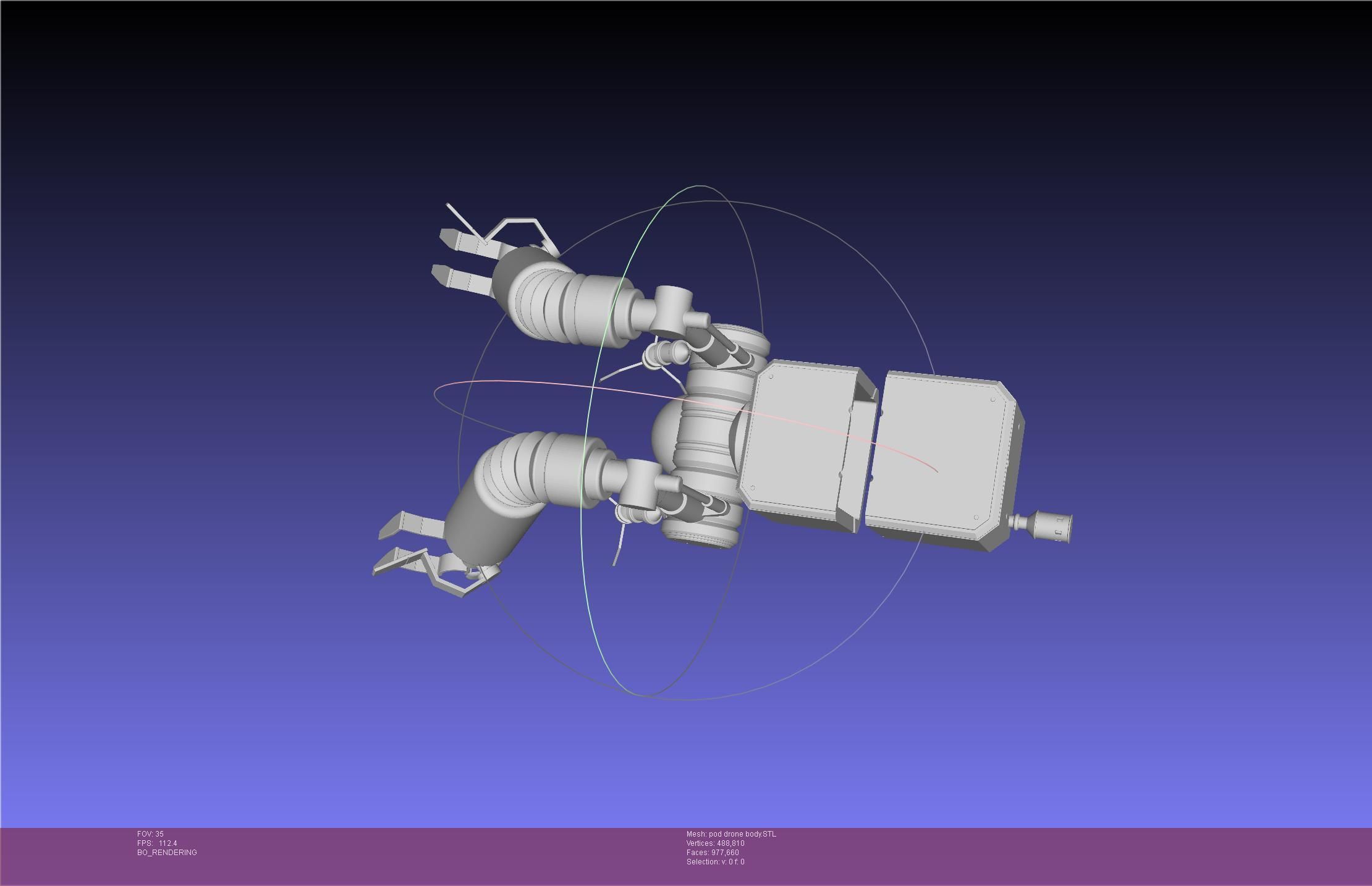 Nier Automata Pod 042 Drone Body 3D print model_39
