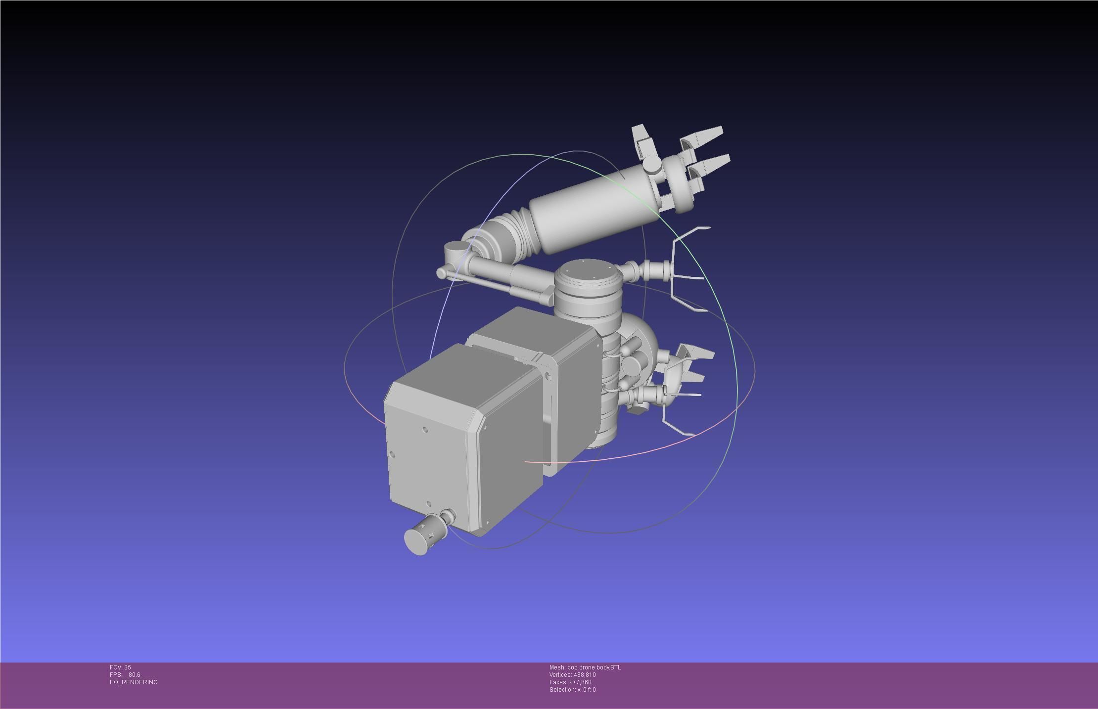Nier Automata Pod 042 Drone Body 3D print model_40
