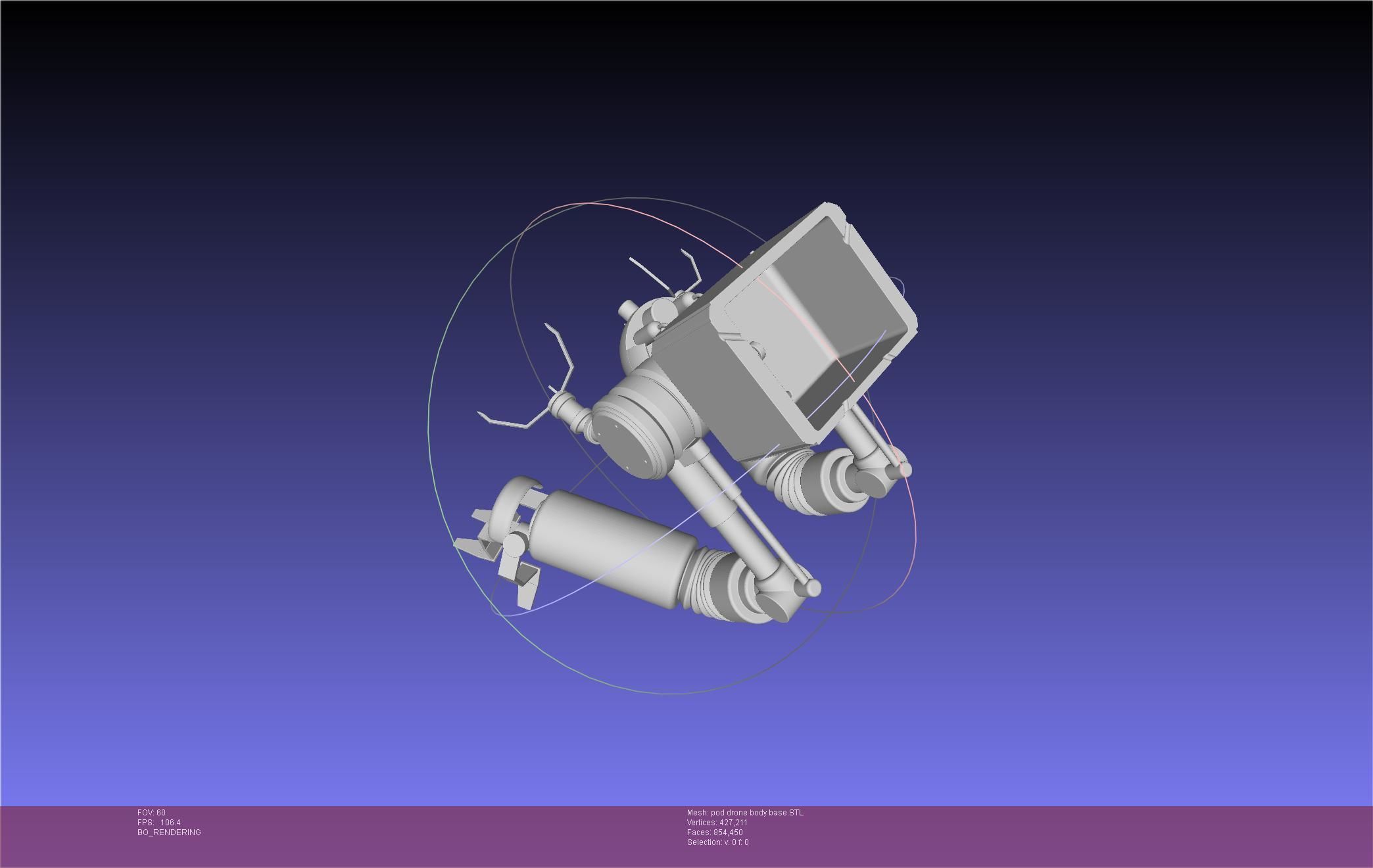 Nier Automata Pod 042 Drone Body 3D print model_89