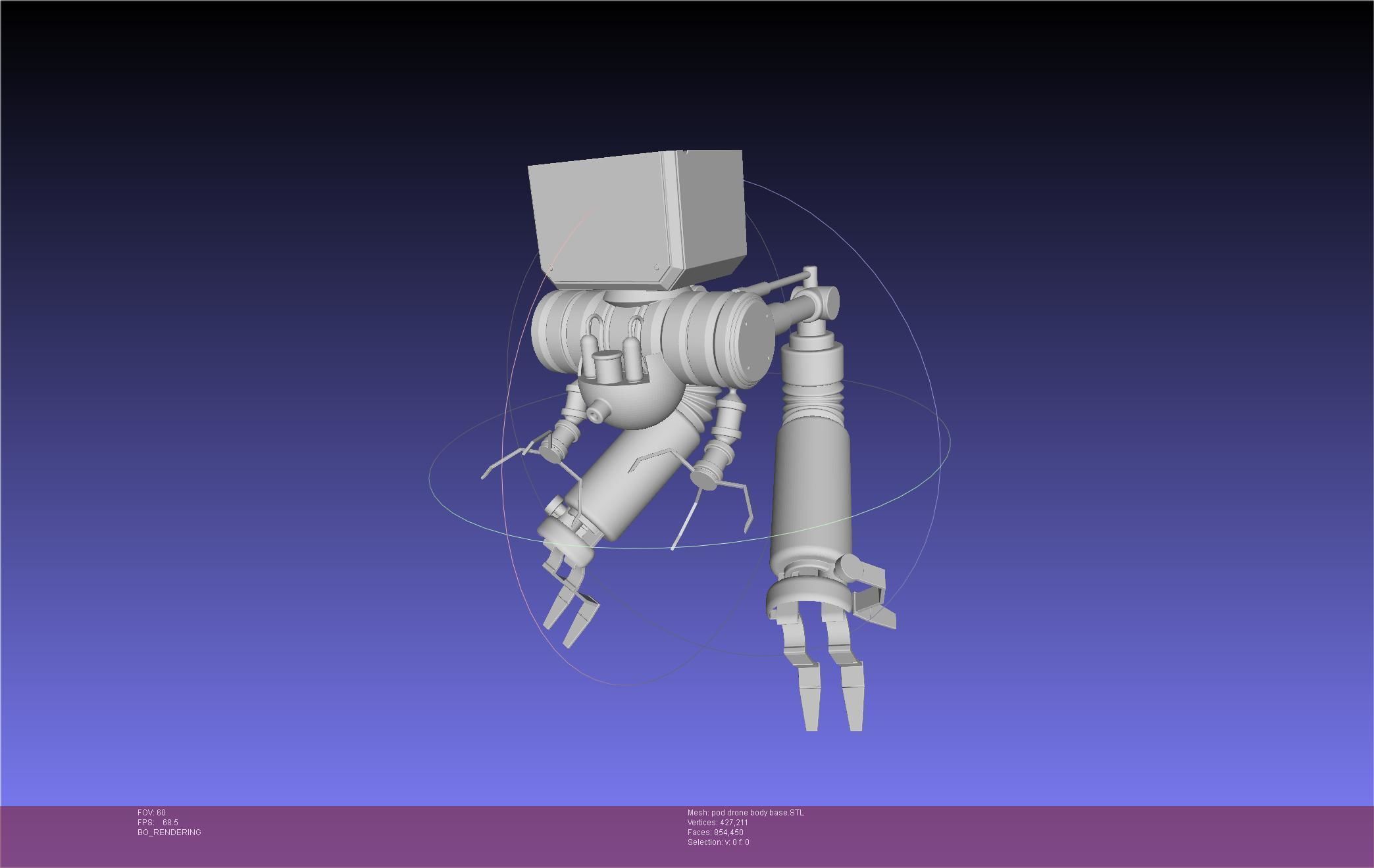 Nier Automata Pod 042 Drone Body 3D print model_84