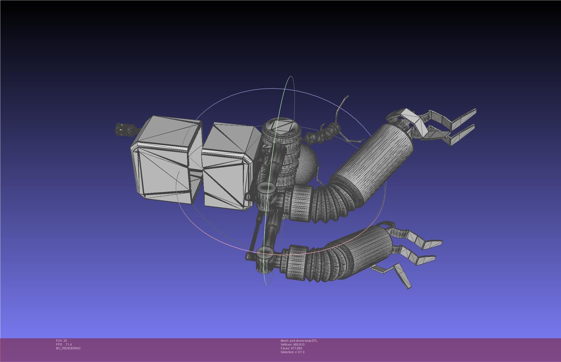 Nier Automata Pod 042 Drone Body 3D print model_44