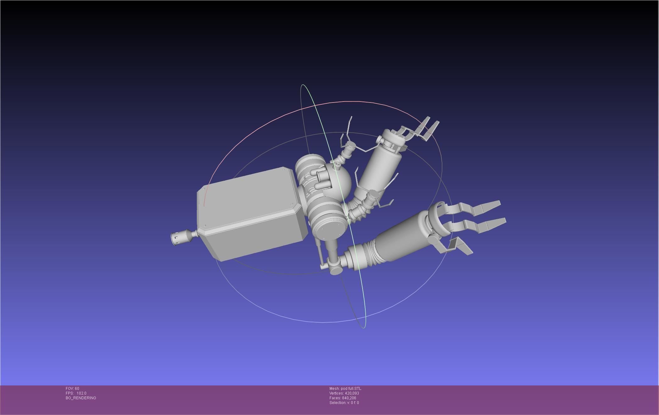 Nier Automata Pod 042 Drone Body 3D print model_65