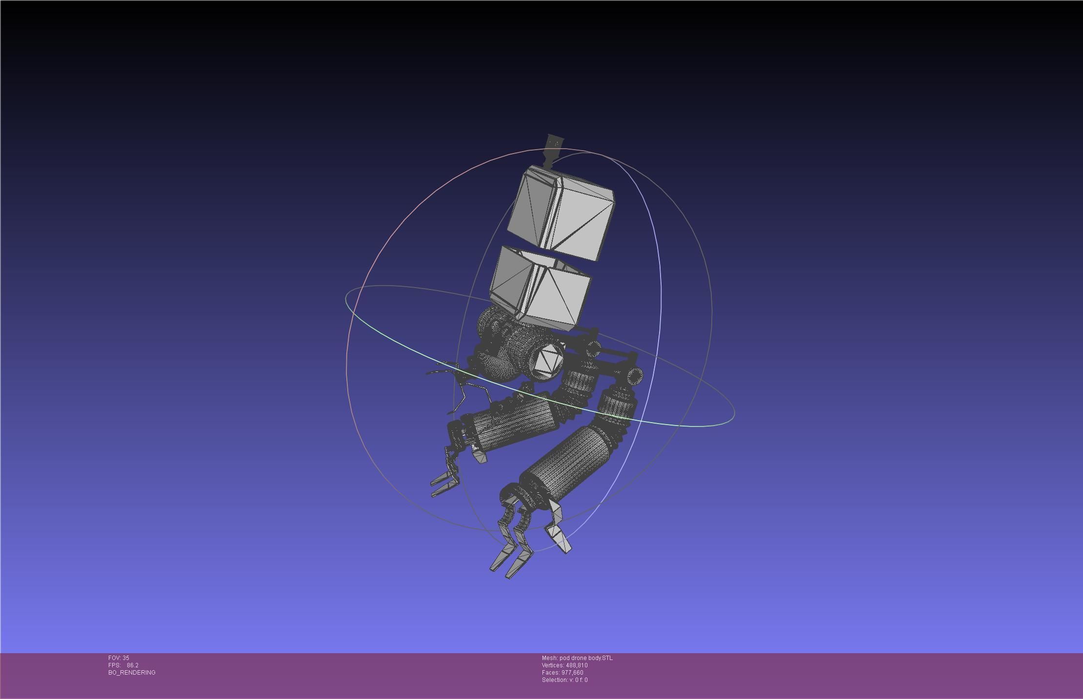 Nier Automata Pod 042 Drone Body 3D print model_31