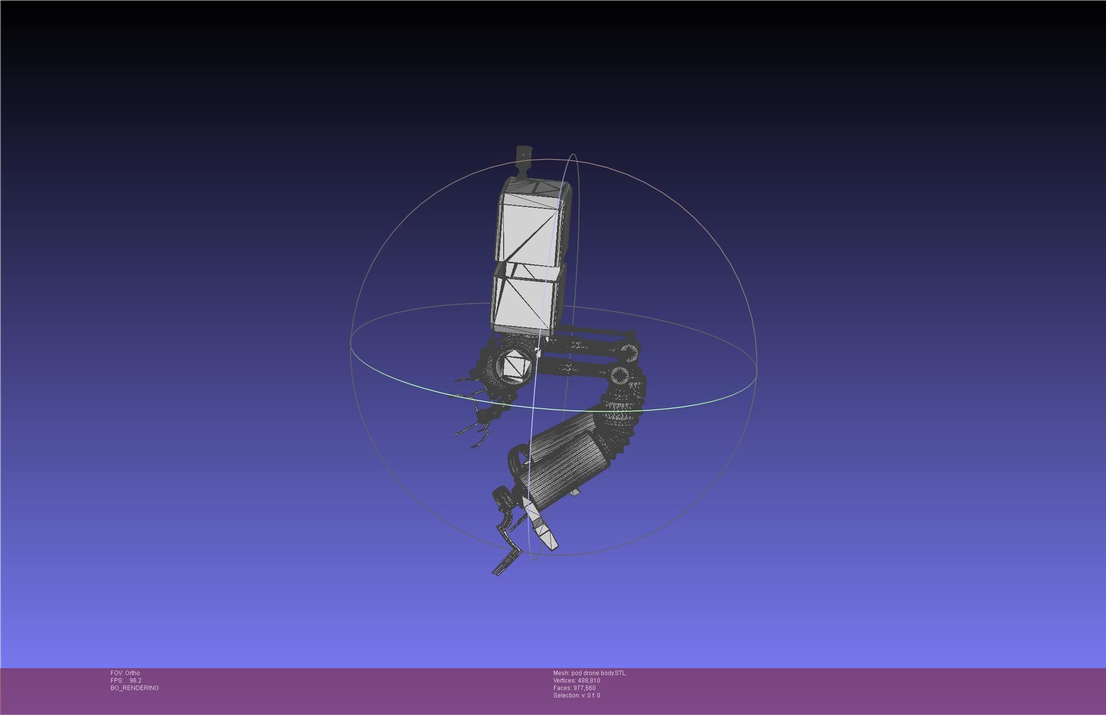 Nier Automata Pod 042 Drone Body 3D print model_30