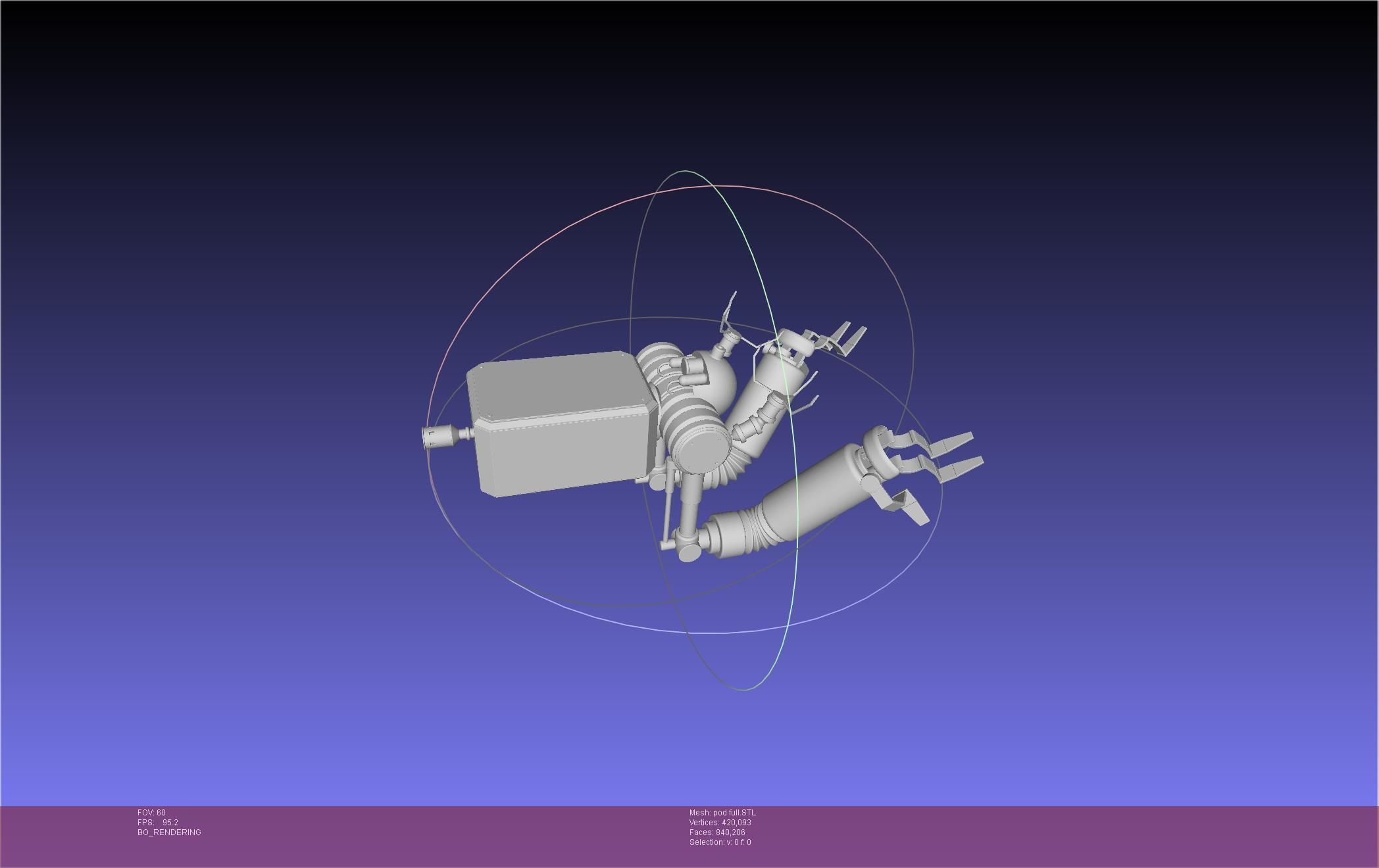 Nier Automata Pod 042 Drone Body 3D print model_63