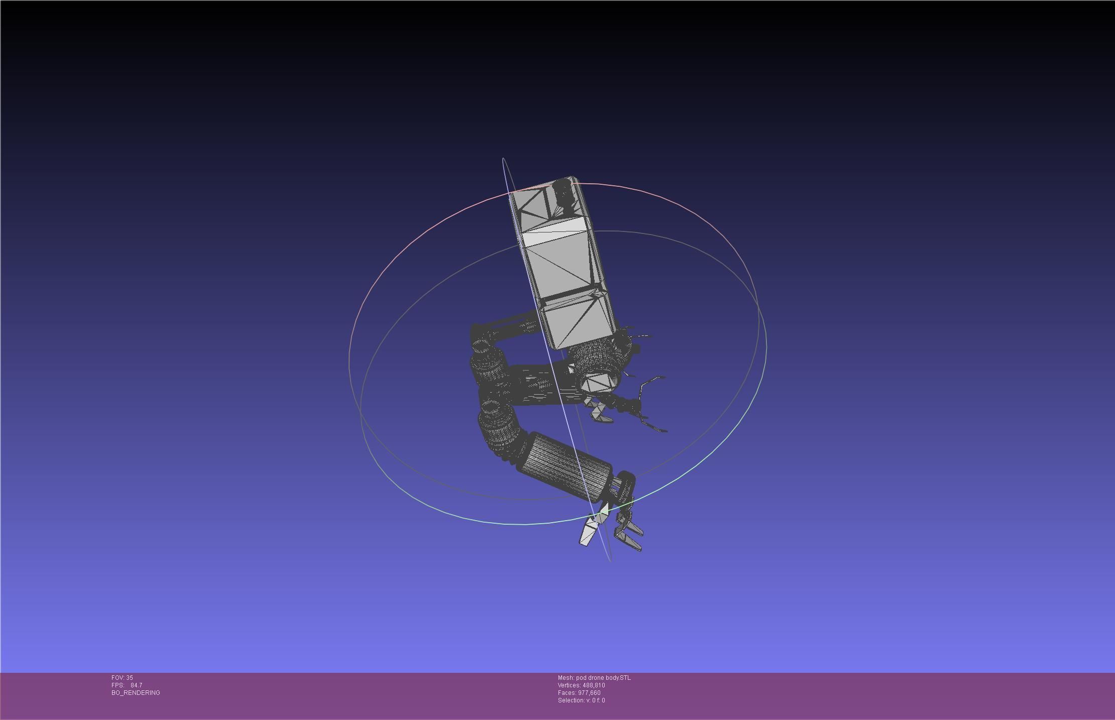 Nier Automata Pod 042 Drone Body 3D print model_33