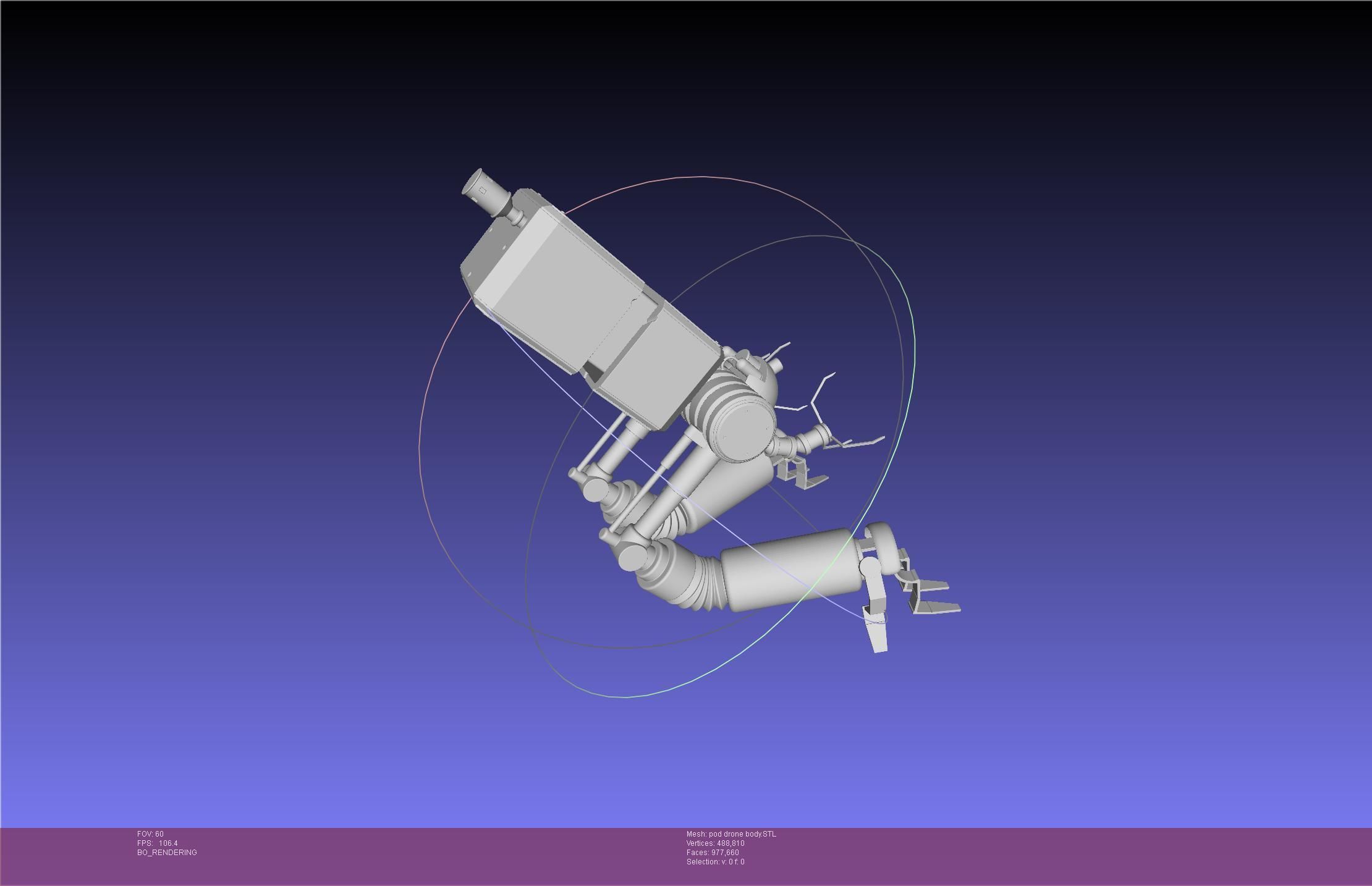 Nier Automata Pod 042 Drone Body 3D print model_14