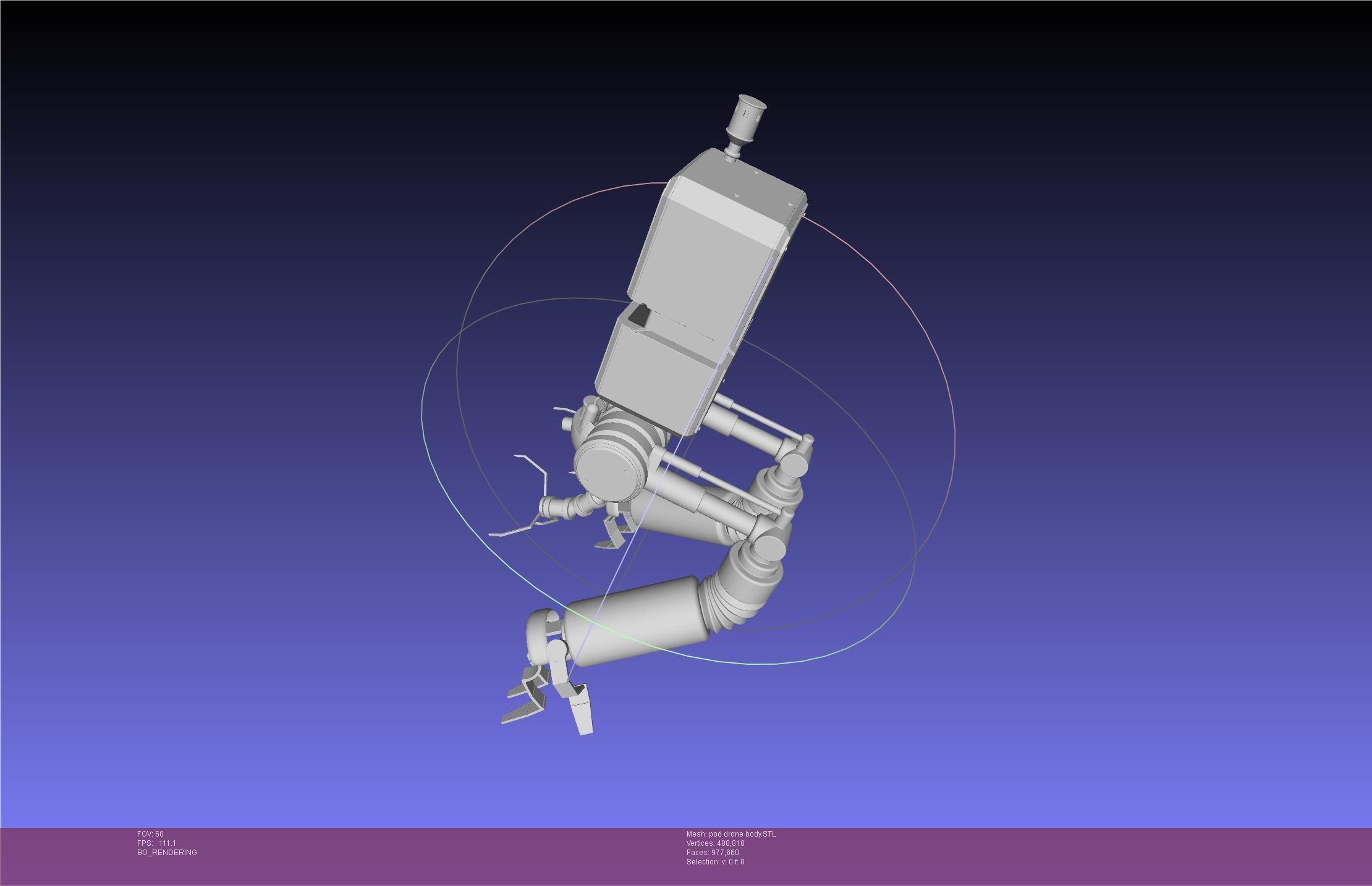 Nier Automata Pod 042 Drone Body 3D print model_6