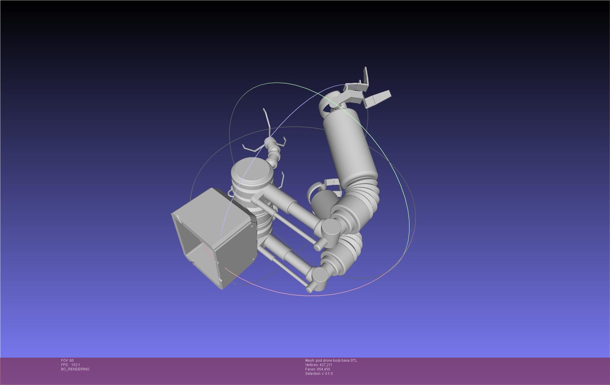 Nier Automata Pod 042 Drone Body 3D print model_87