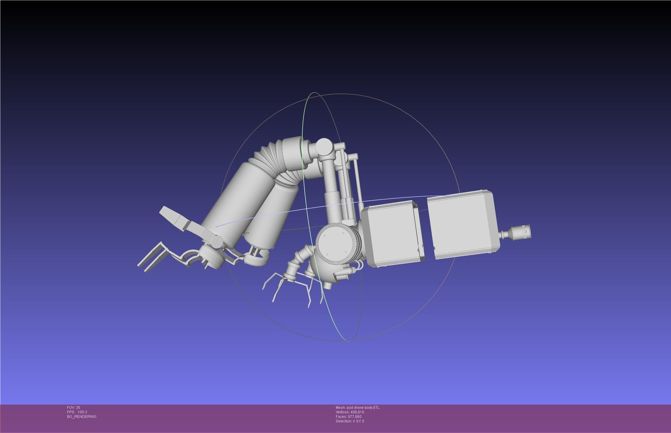 Nier Automata Pod 042 Drone Body 3D print model_38