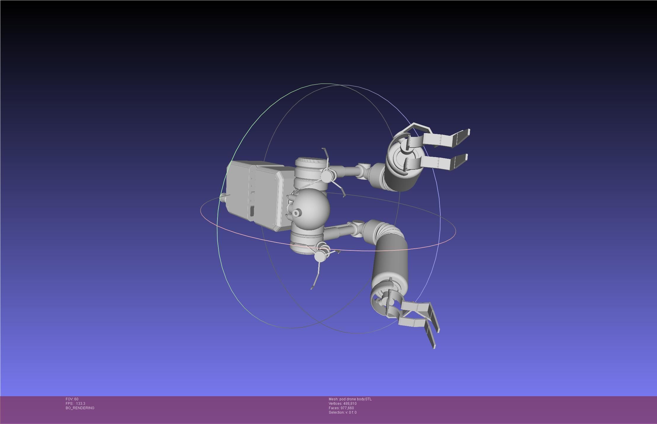 Nier Automata Pod 042 Drone Body 3D print model_13