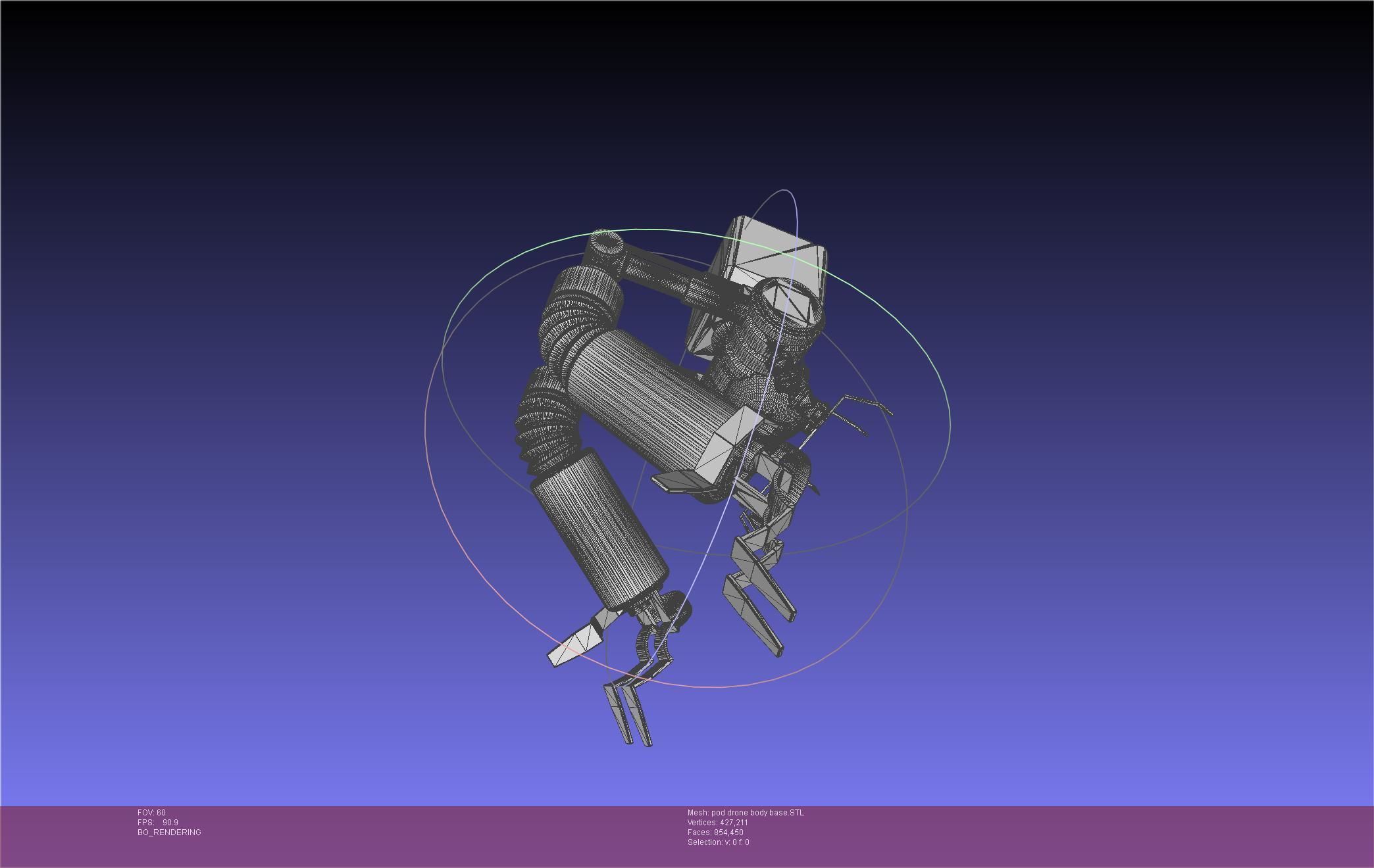 Nier Automata Pod 042 Drone Body 3D print model_97