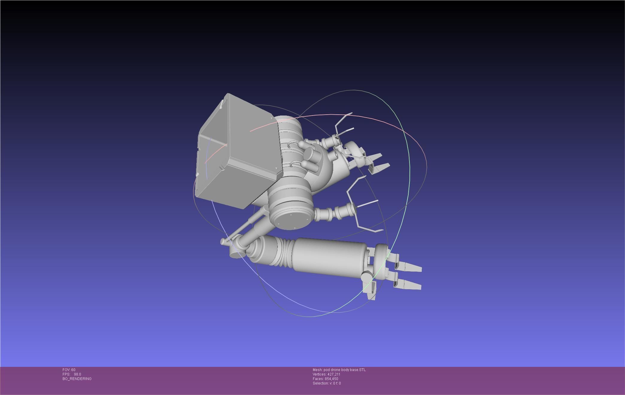 Nier Automata Pod 042 Drone Body 3D print model_93
