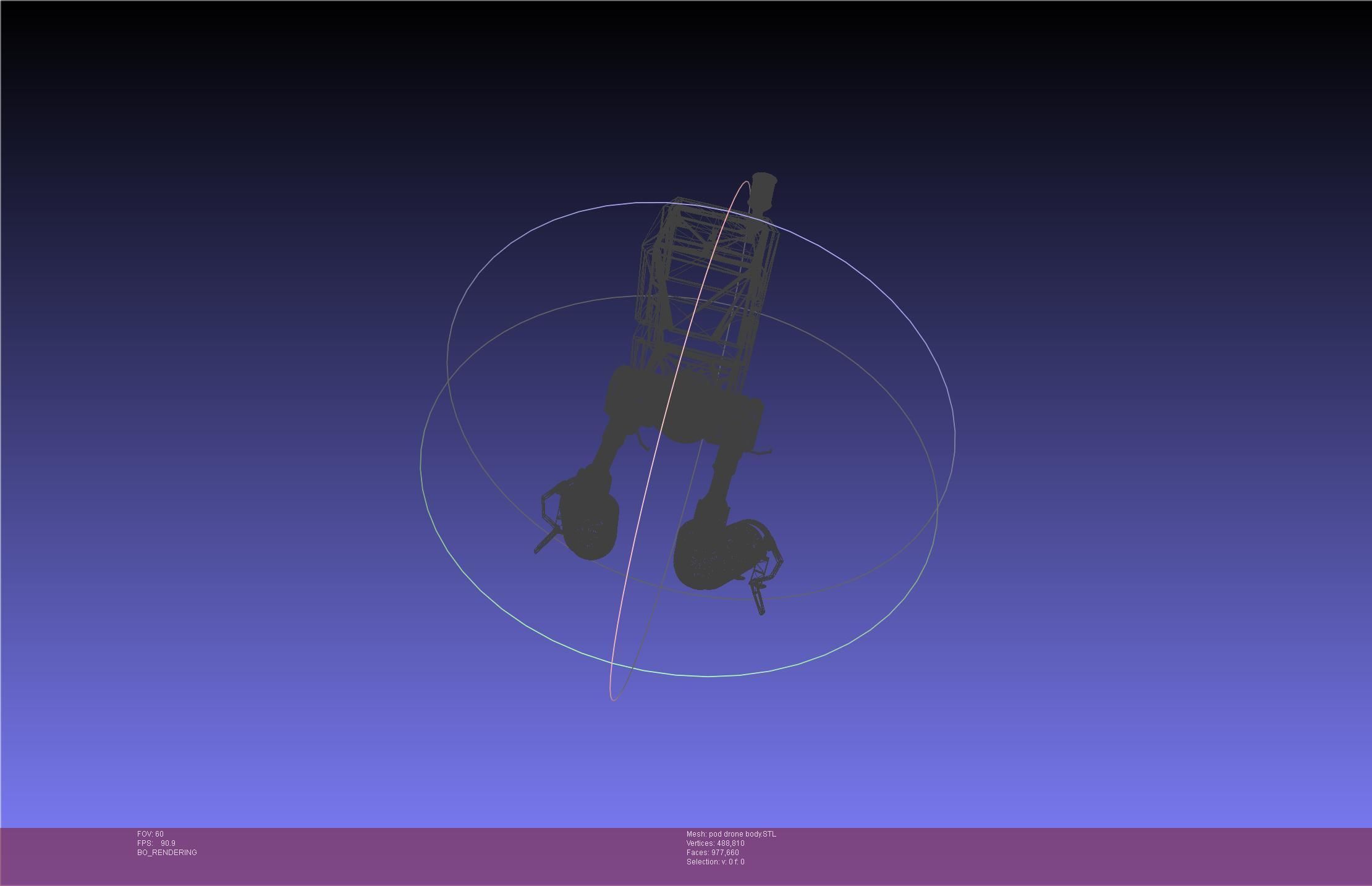 Nier Automata Pod 042 Drone Body 3D print model_26